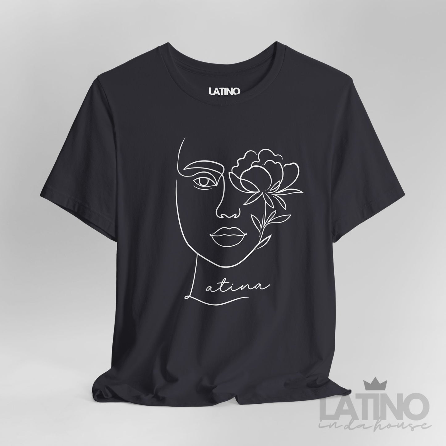 "Latina" Flower Line Art T-Shirt | Latina Tee
