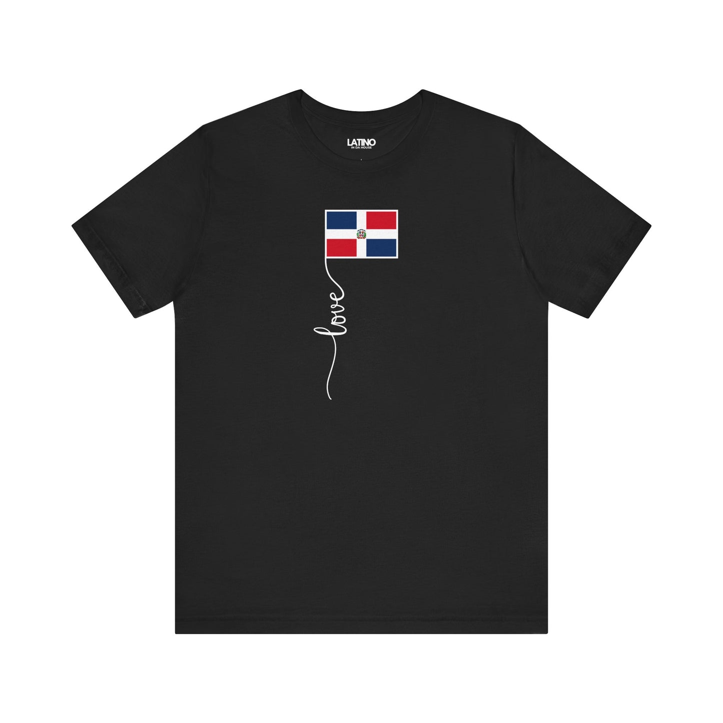 "Dominican Republic Flag Love Script" T-Shirt