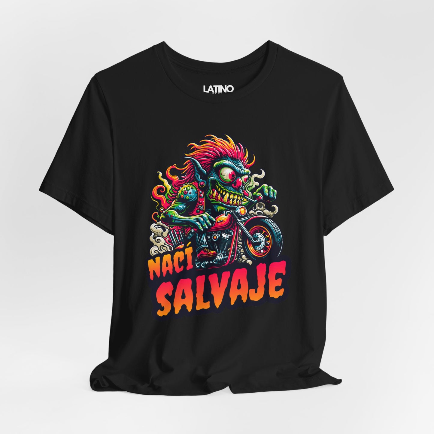 "Nací Salvaje Biker" T-Shirt