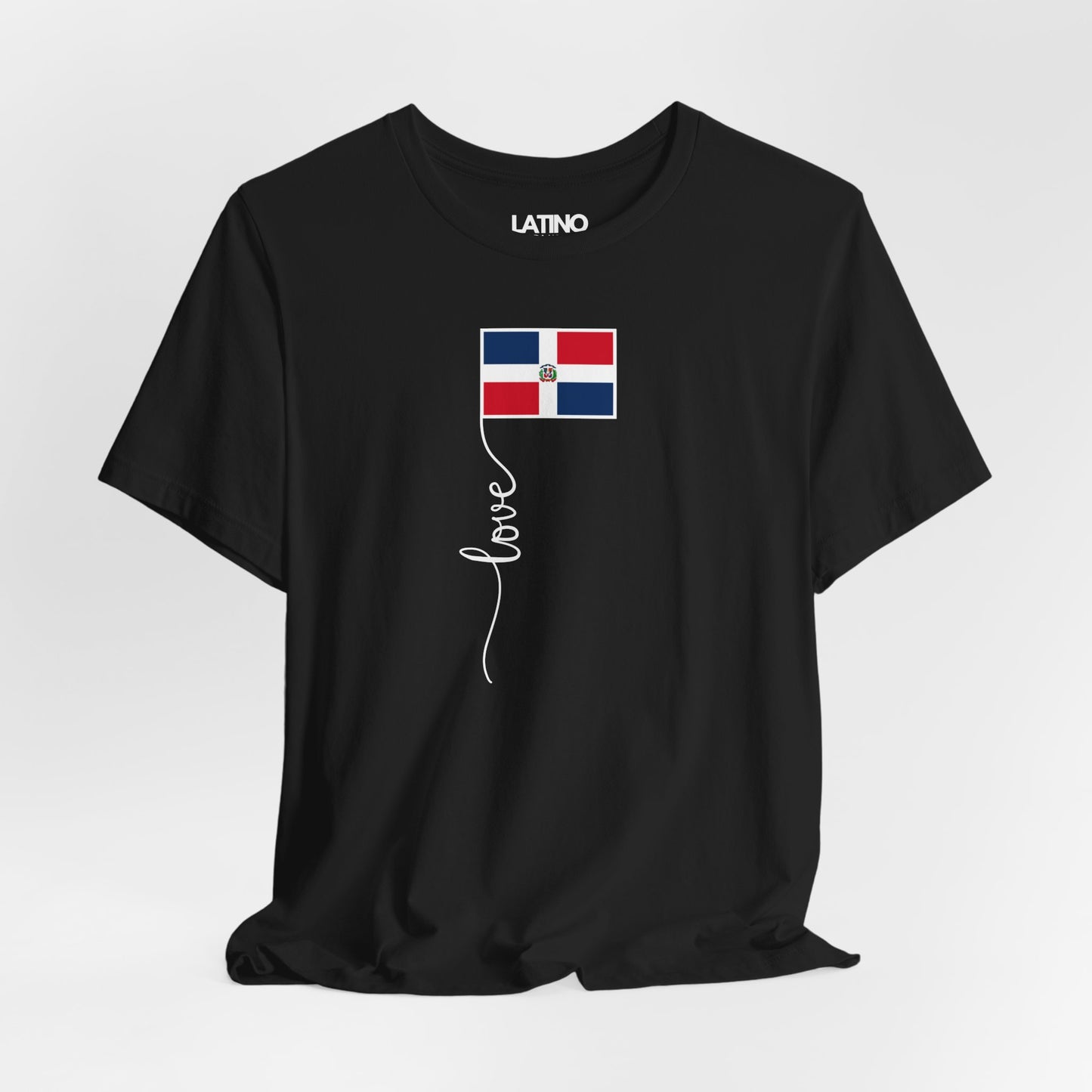 "Dominican Republic Flag Love Script" T-Shirt