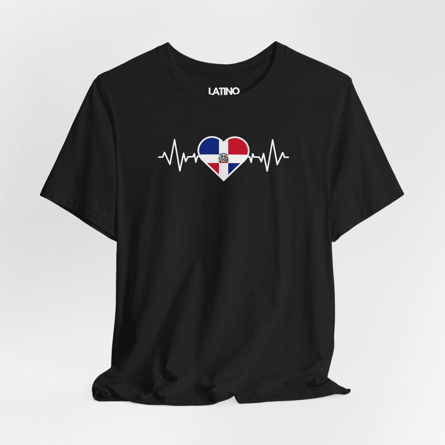 "Dominican Republic Heart Flag Life-Line" T-Shirt