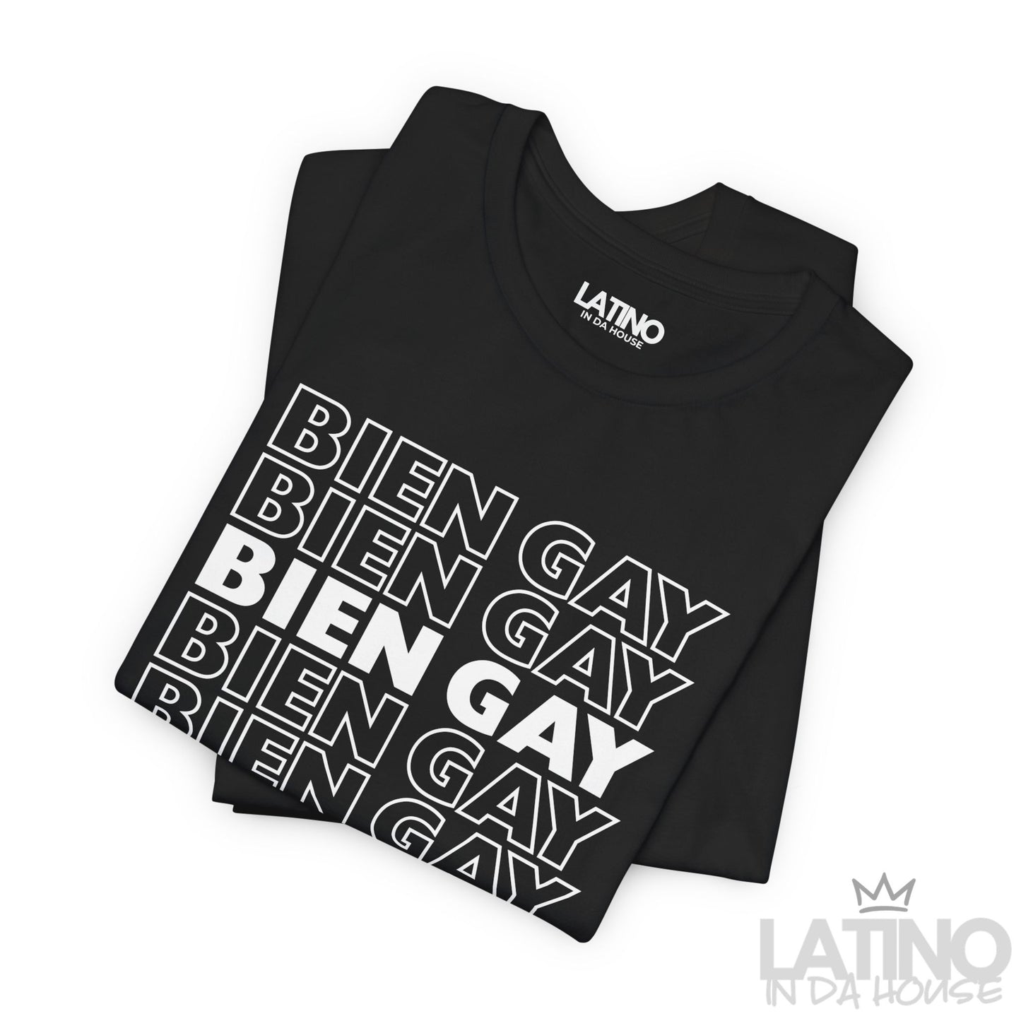 “BIEN GAY” Repetition T-Shirt | Latino Pride