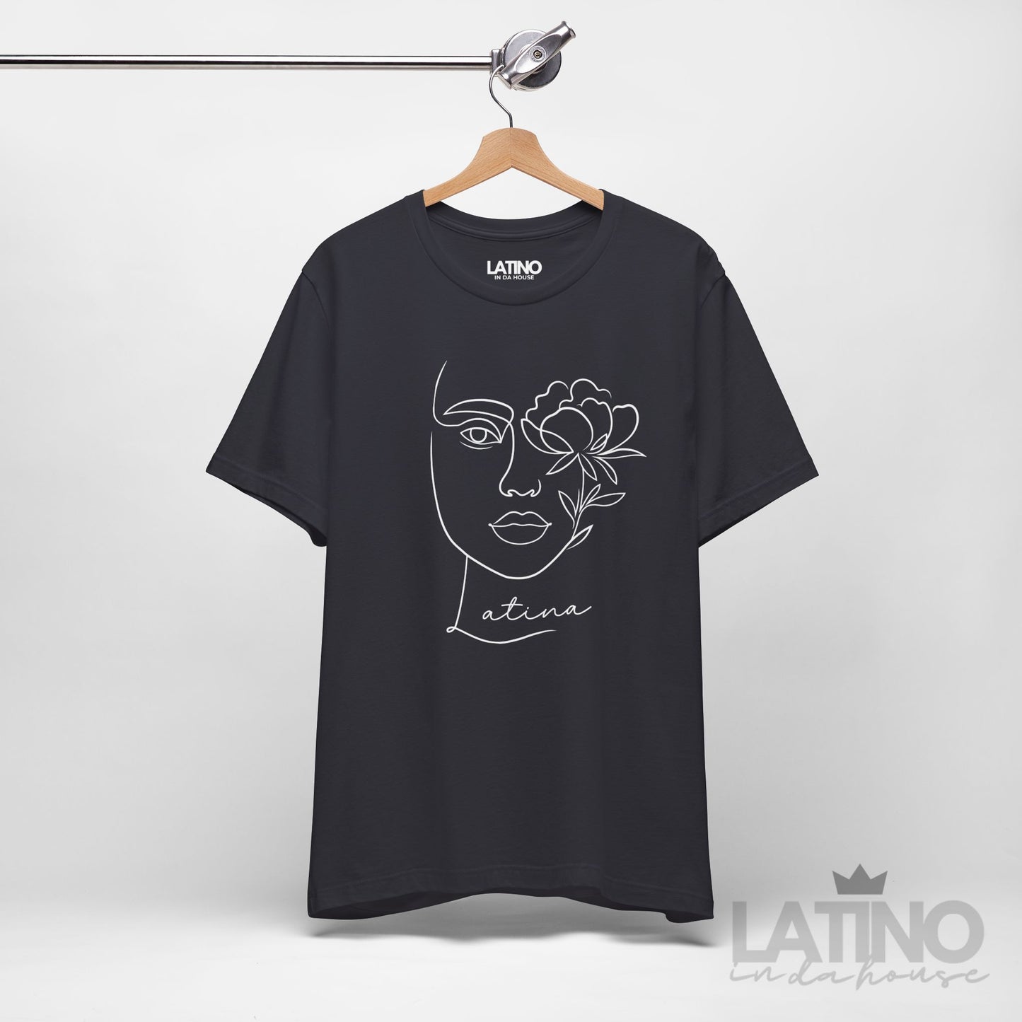 "Latina" Flower Line Art T-Shirt | Latina Tee