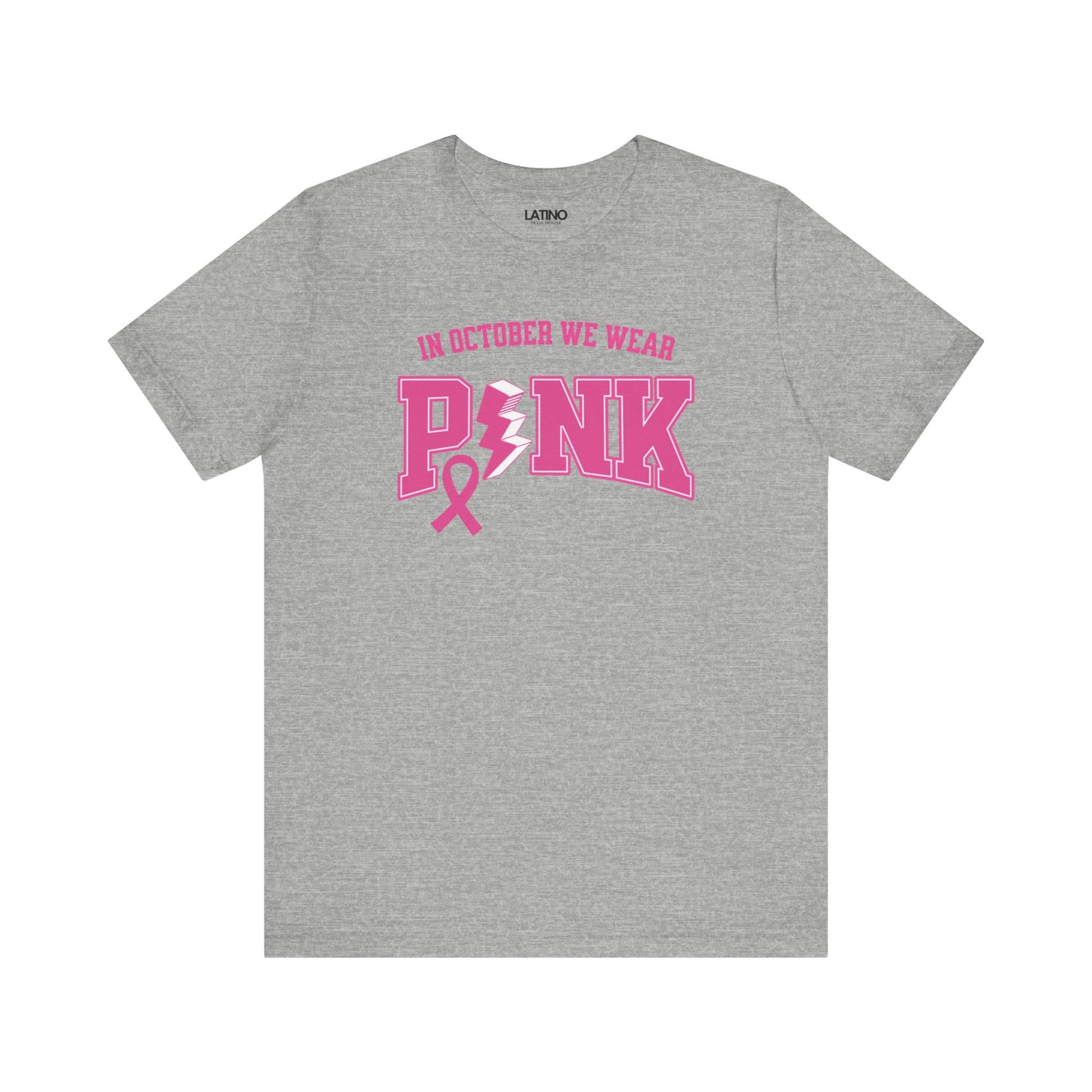 "In October We Wear Pink" Breast Cancer Awareness T-Shirt