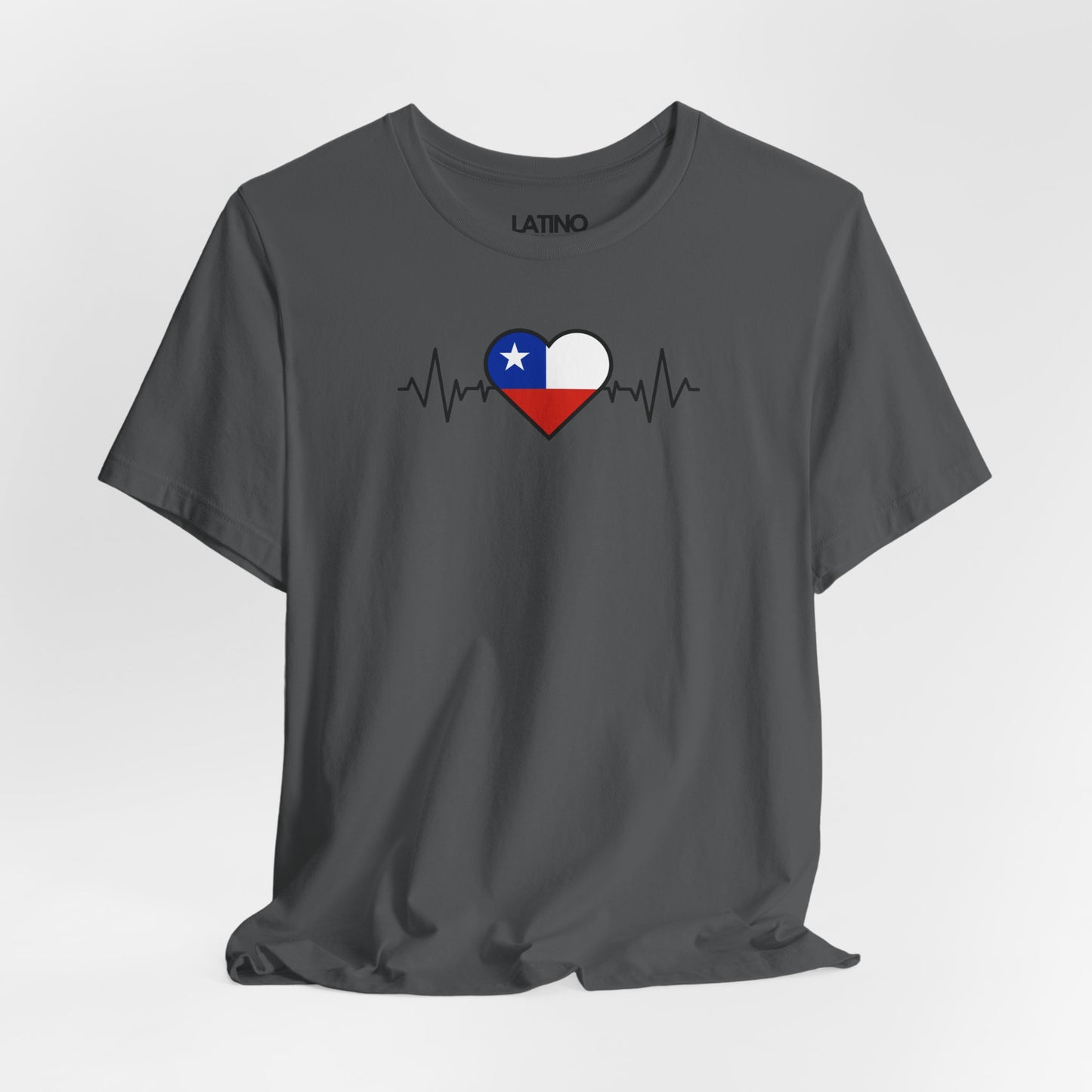 "Chile Heart Flag with Life-Line" T-Shirt