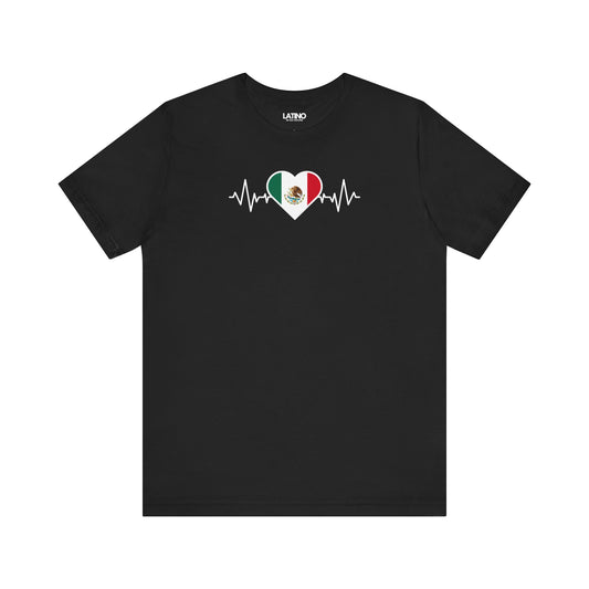 "Mexico Heart Flag Life-Line" T-Shirt