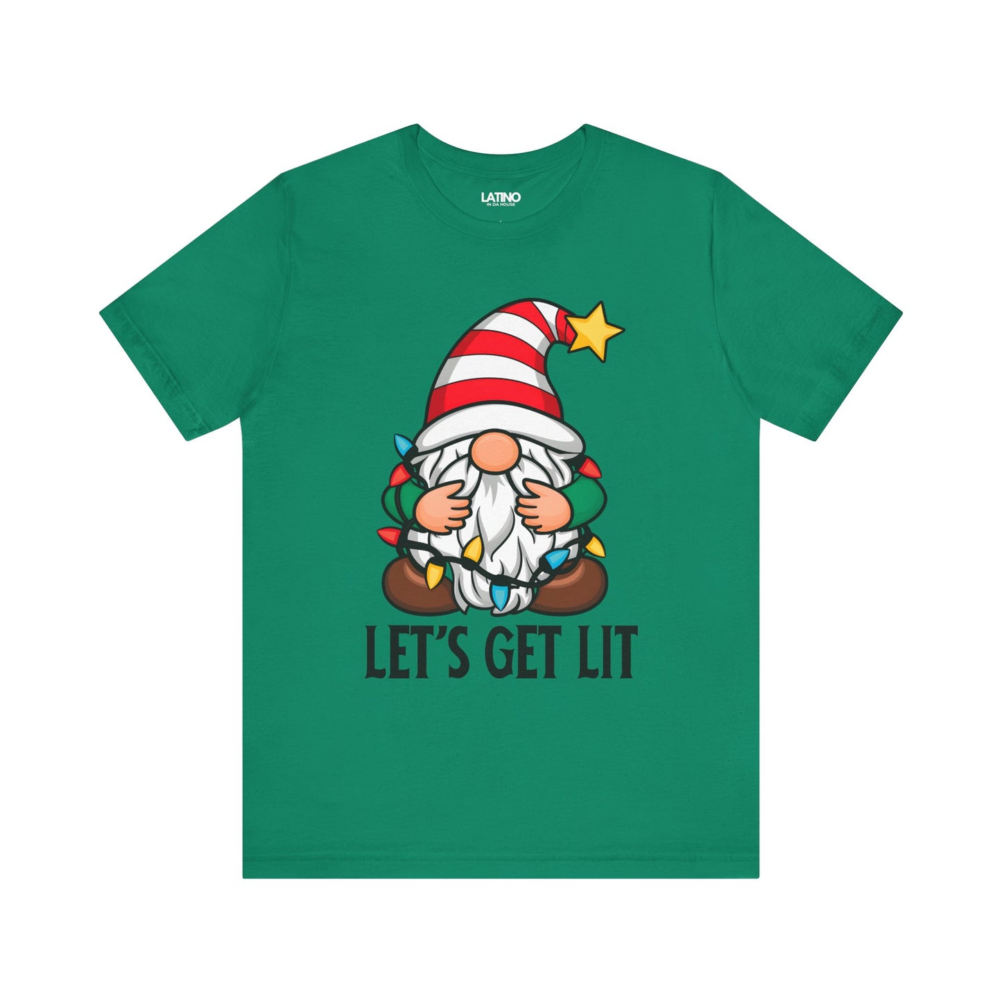 "Let’s Get Lit" Holiday Gnome T-Shirt