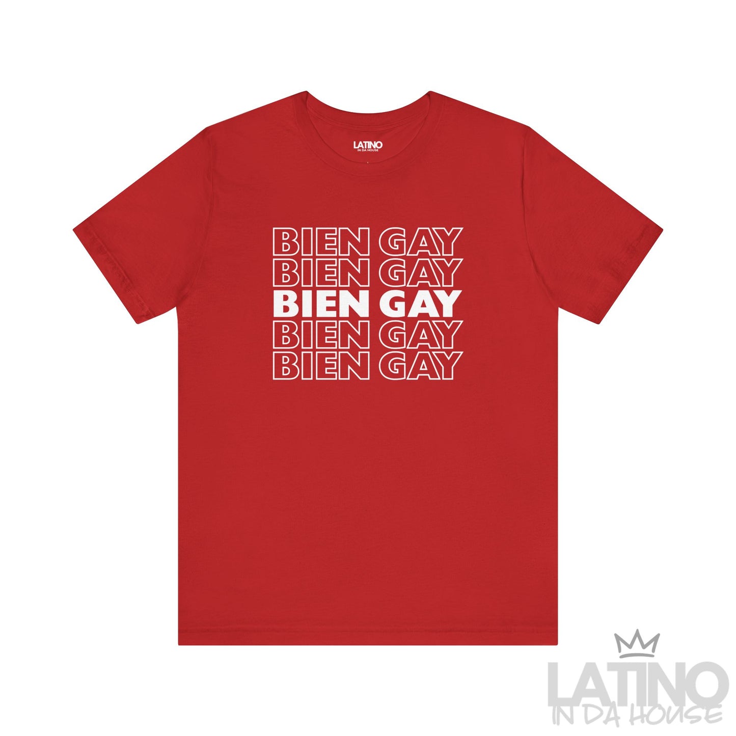 “BIEN GAY” Repetition T-Shirt | Latino Pride