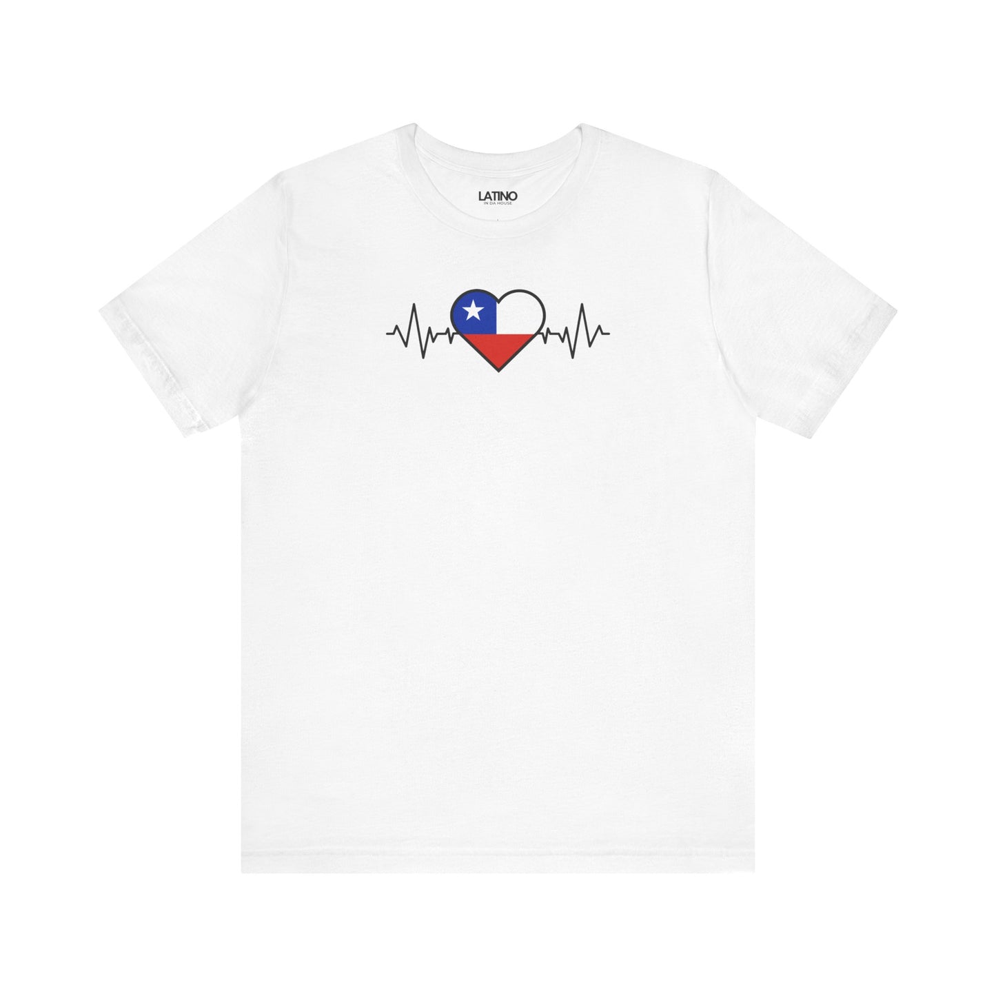 "Chile Heart Flag with Life-Line" T-Shirt