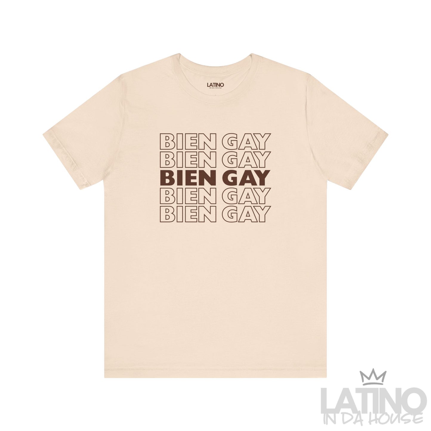 “BIEN GAY” Repetition T-Shirt | Latino Pride