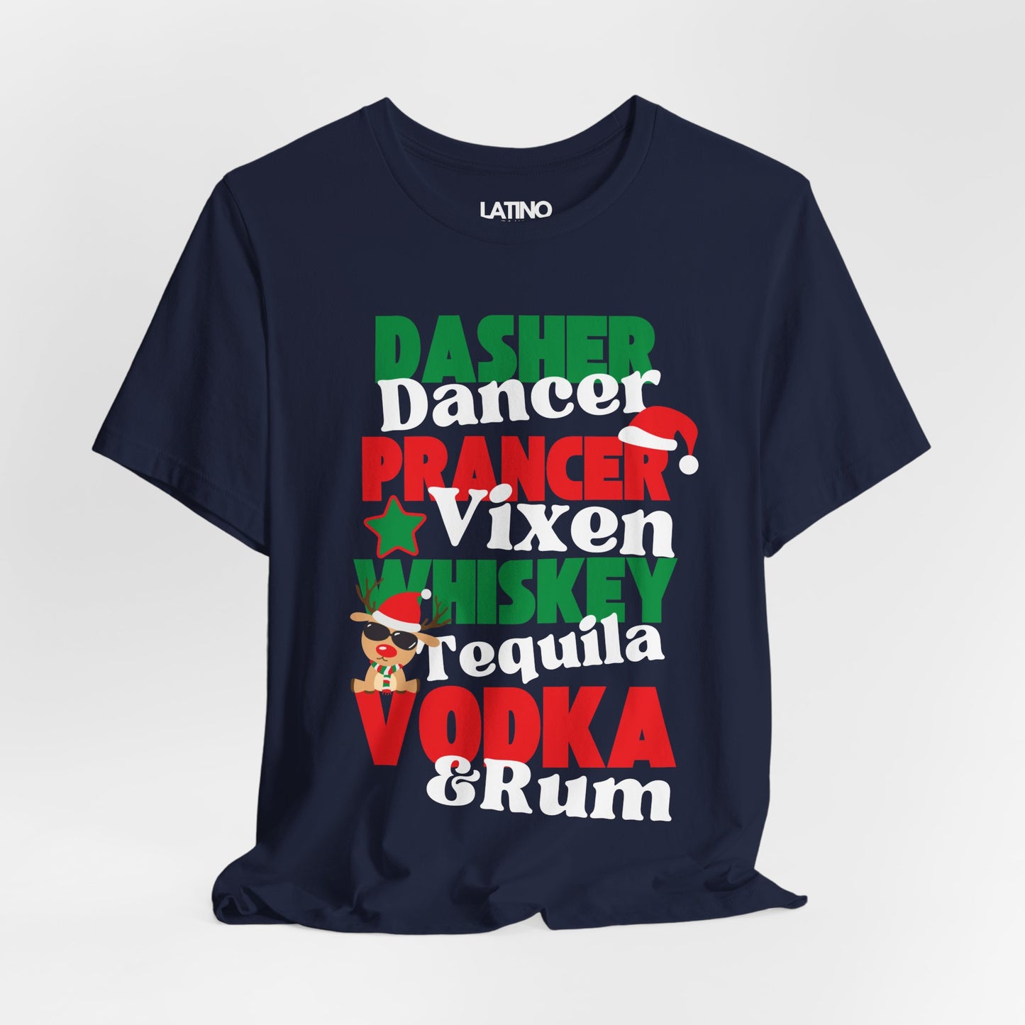 "Dasher, Dancer, Tequila, Rum" T-shirt