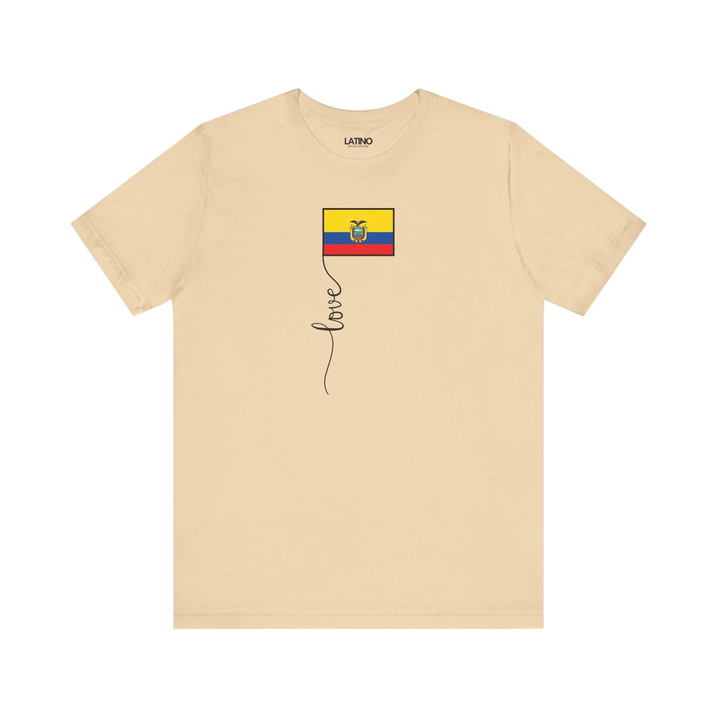 "Ecuador Flag Love Script" T-Shirt