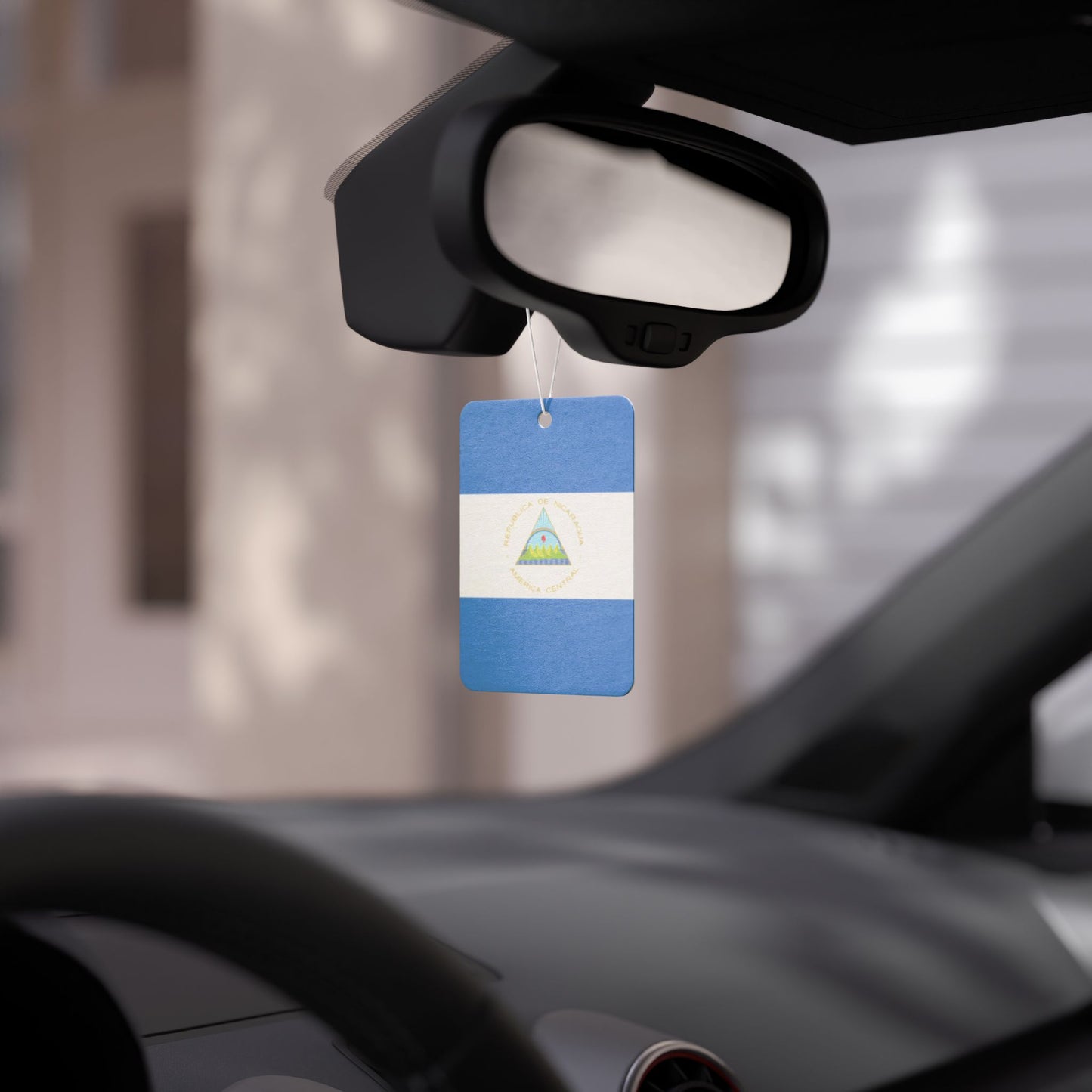 "Nicaragua Flag" Car Air Freshener