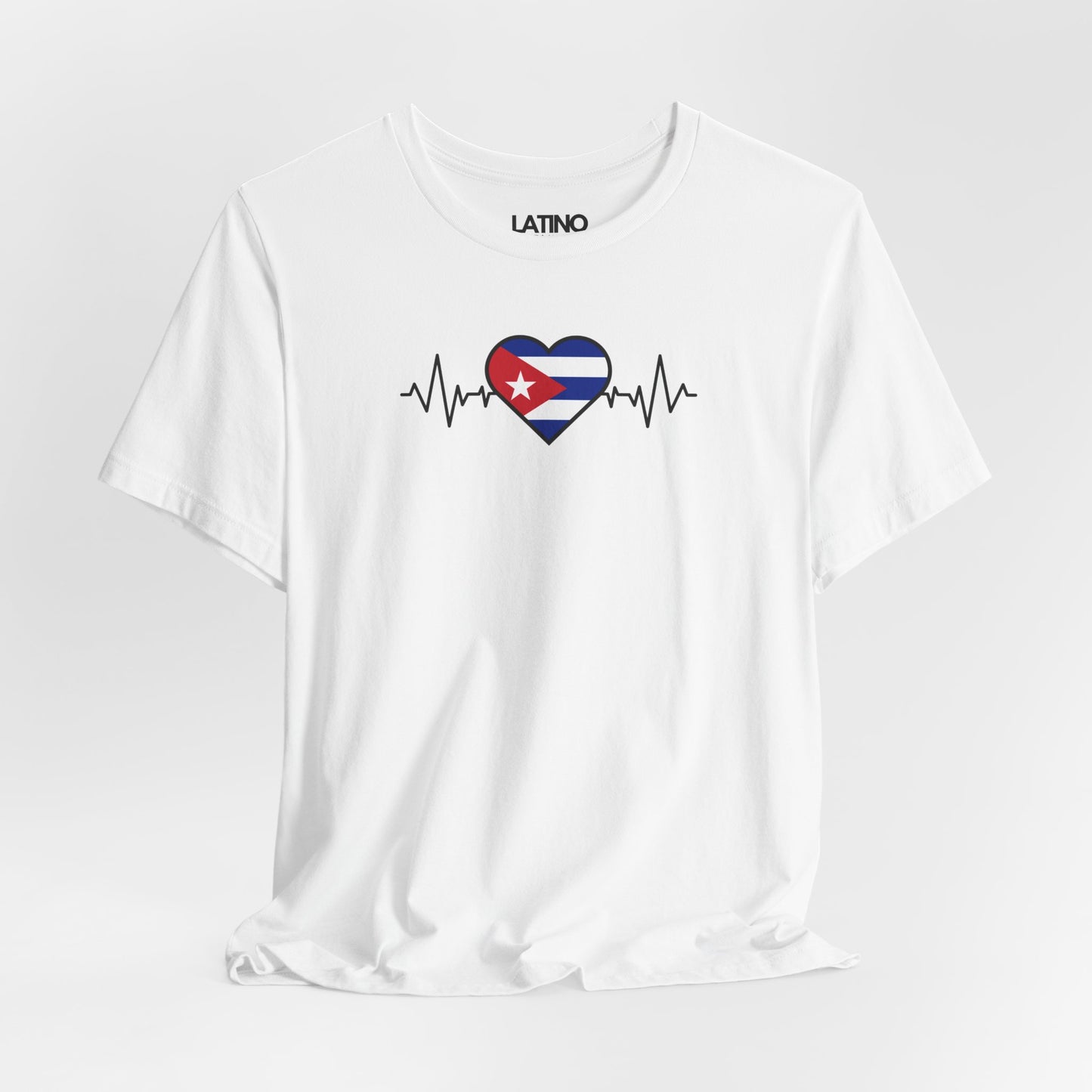 "Cuba Heart Flag with Life-Line" T-Shirt