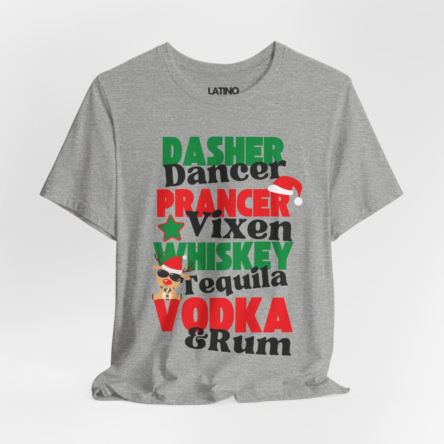 "Dasher, Dancer, Tequila, Rum" T-shirt