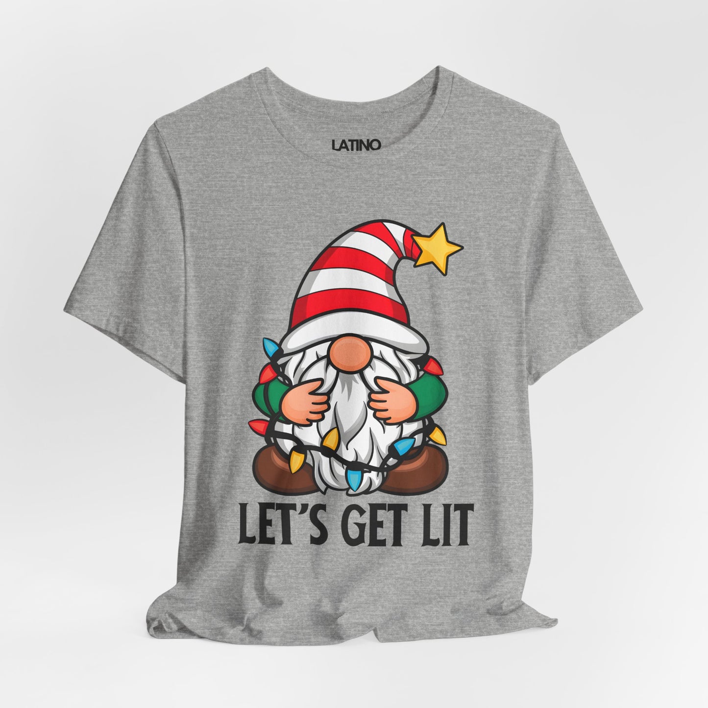 "Let’s Get Lit" Holiday Gnome T-Shirt