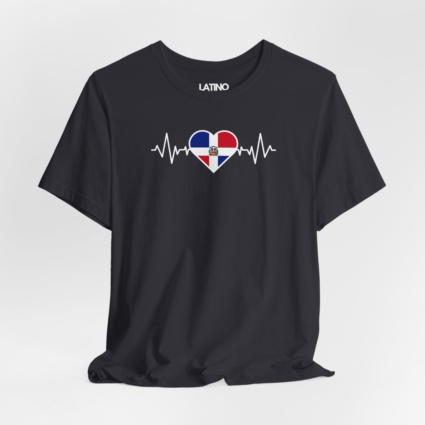 "Dominican Republic Heart Flag Life-Line" T-Shirt