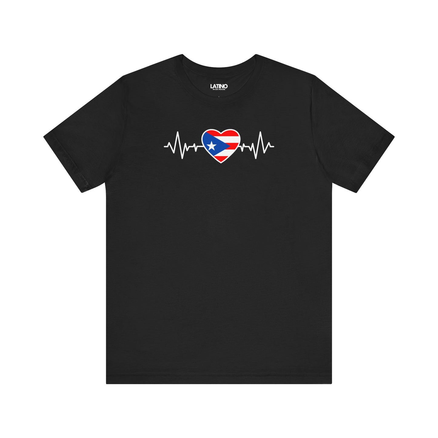 "Puerto Rico Heart Flag Life-line" T-Shirt
