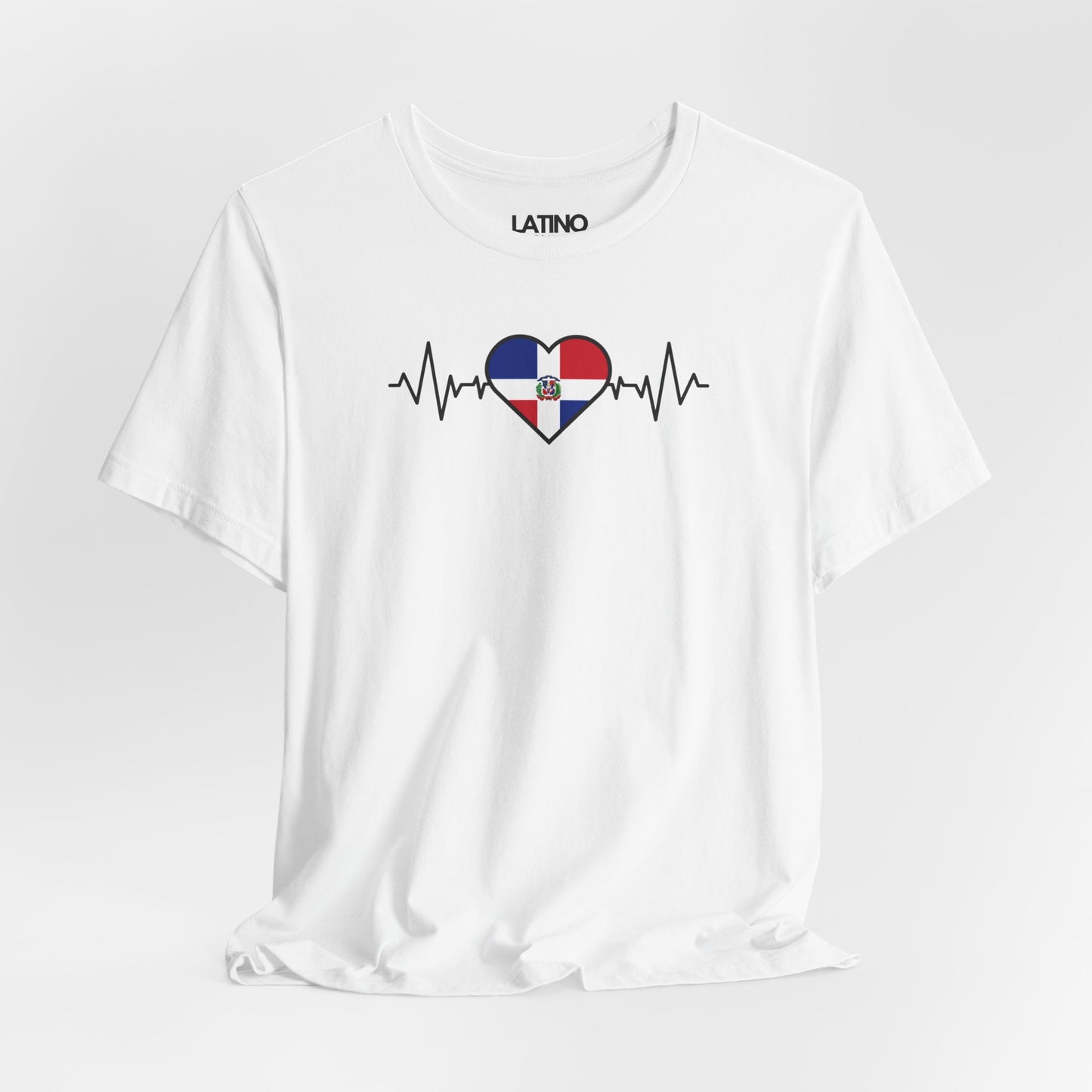 "Dominican Republic Heart Flag Life-Line" T-Shirt
