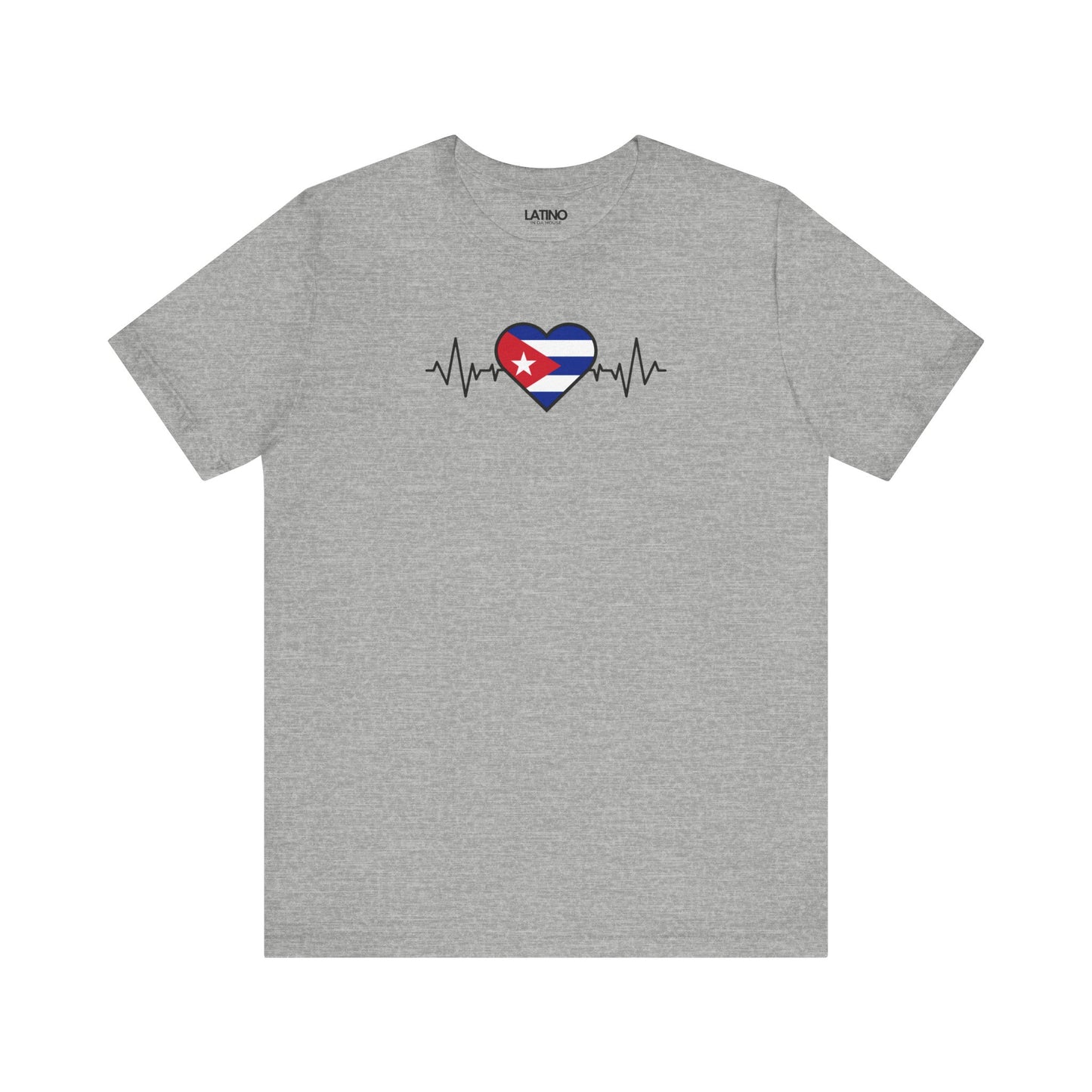 "Cuba Heart Flag with Life-Line" T-Shirt