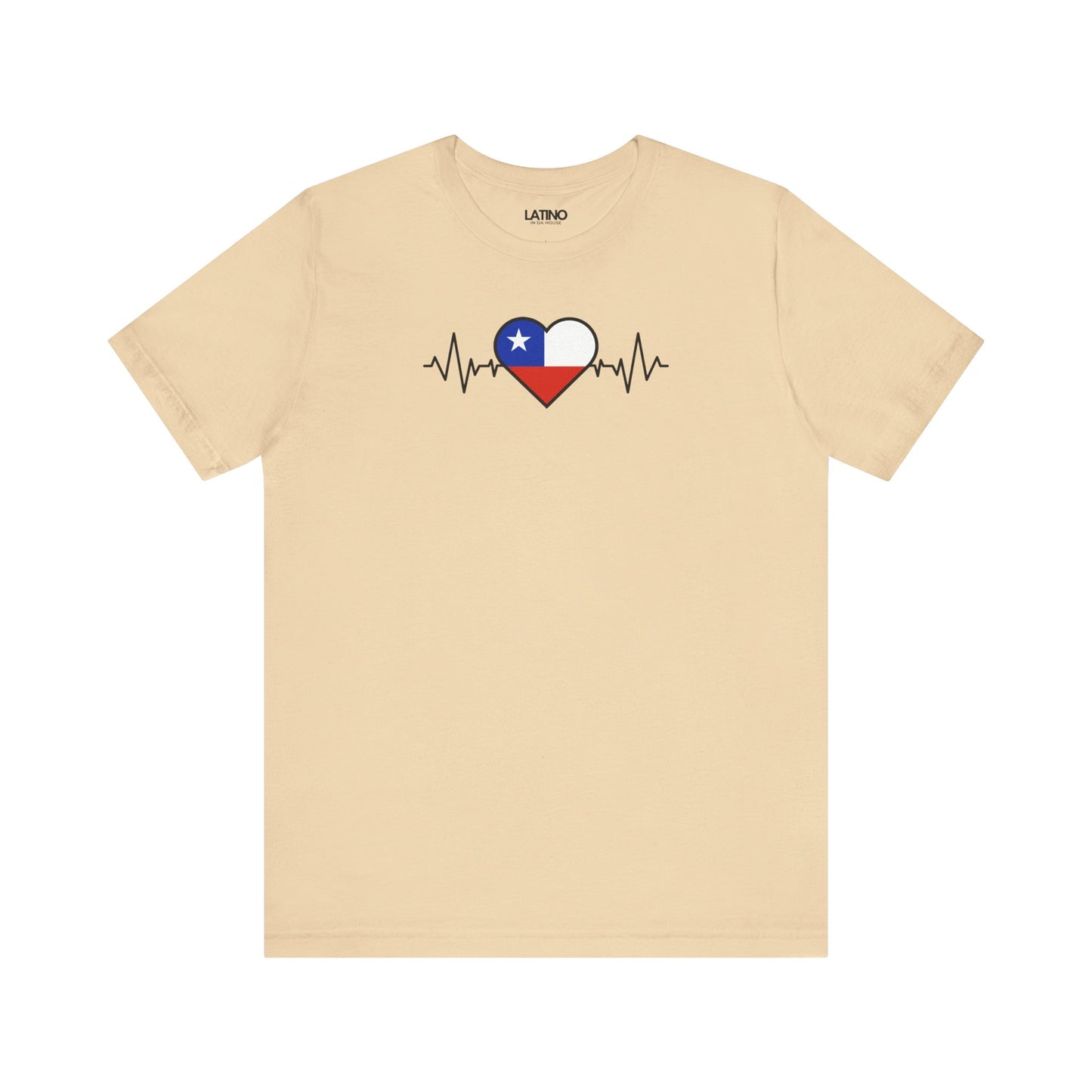 "Chile Heart Flag with Life-Line" T-Shirt