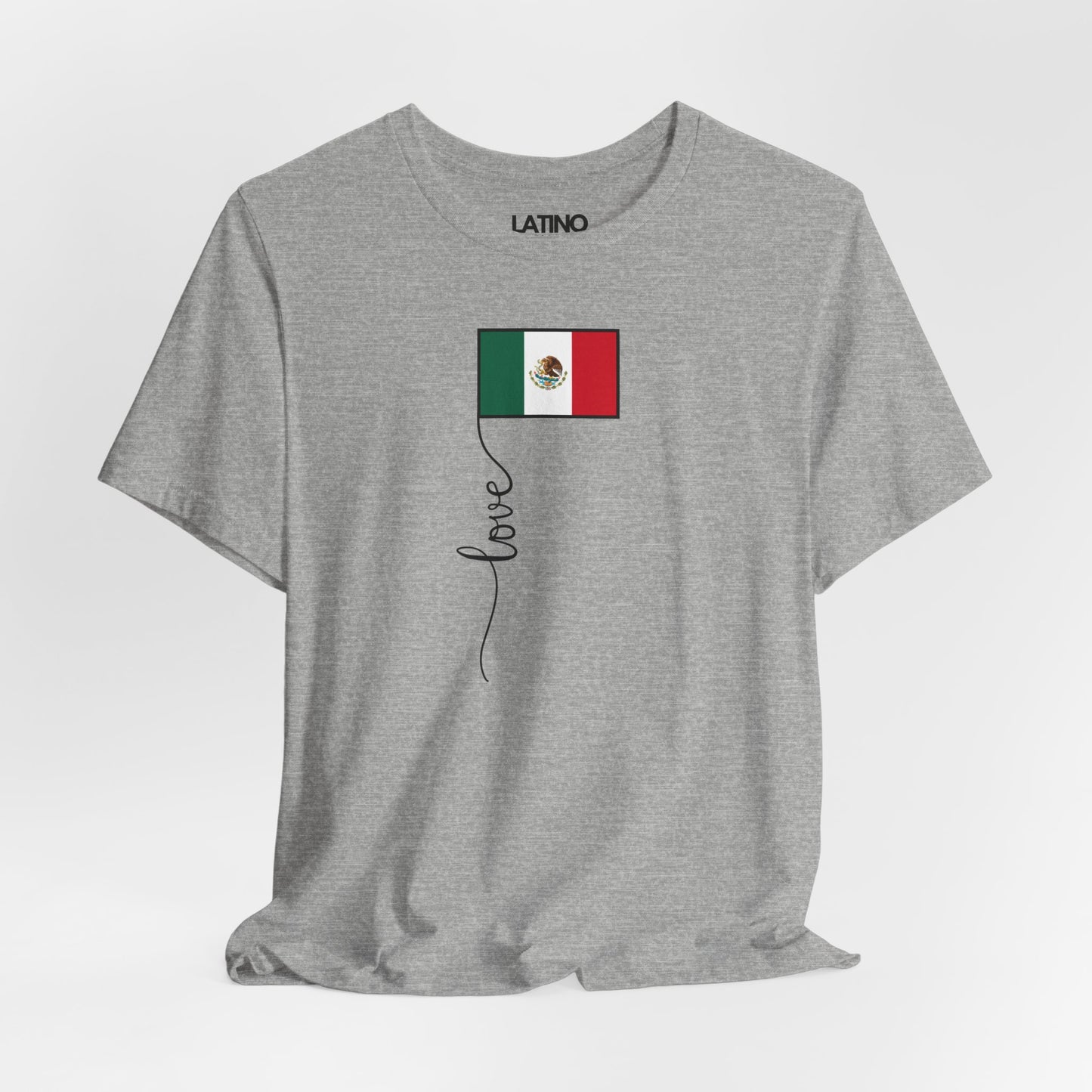 "Mexico Flag Love Script" T-Shirt