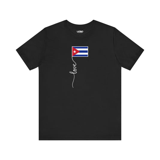 "Cuba Flag Love Script" T-Shirt