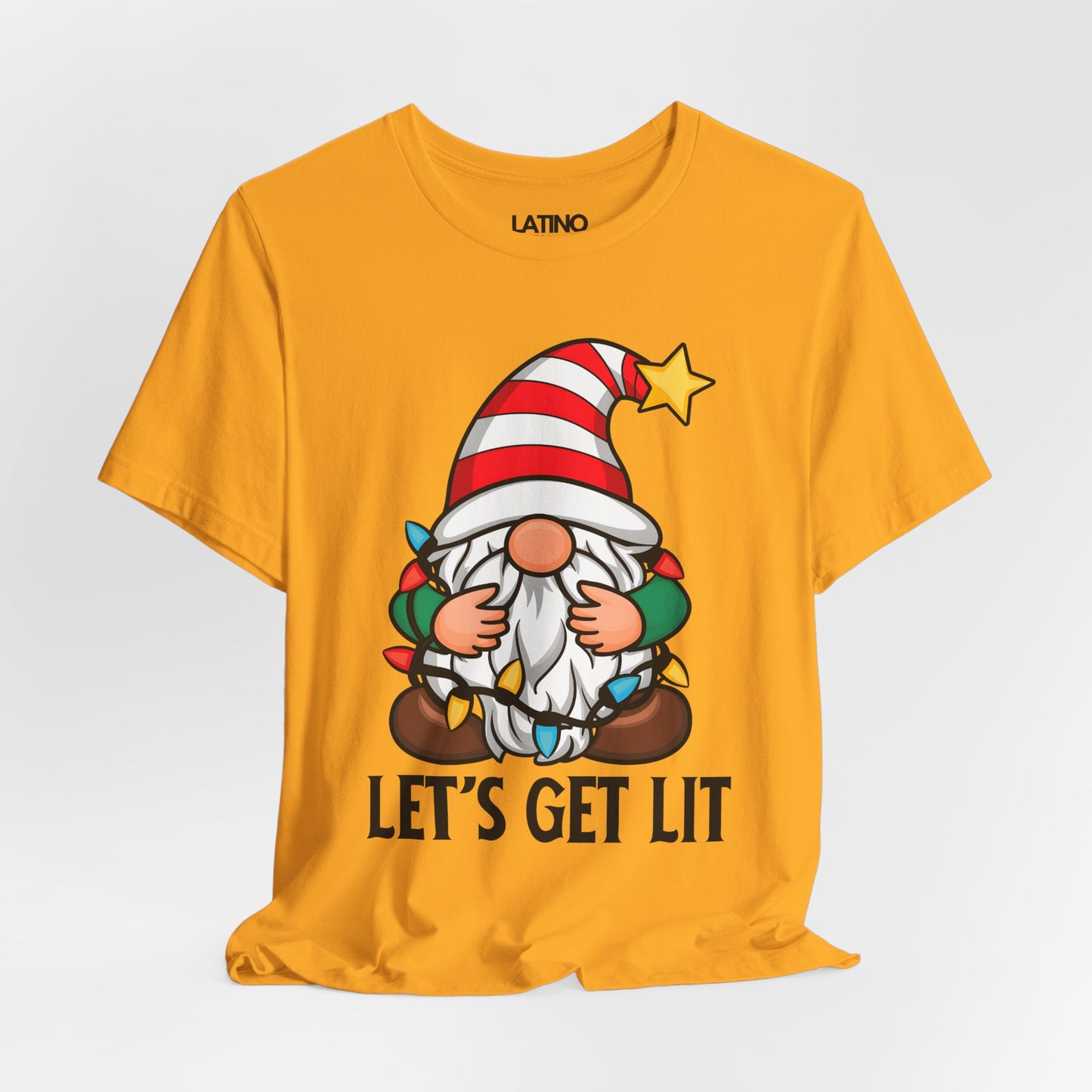 "Let’s Get Lit" Holiday Gnome T-Shirt