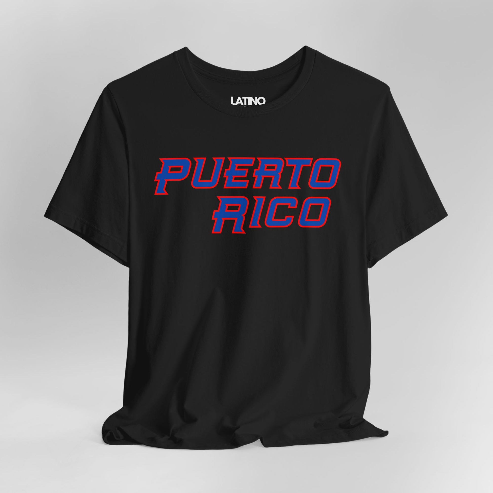 Puerto Rico Baseball T-Shirt Black, Blue, Red