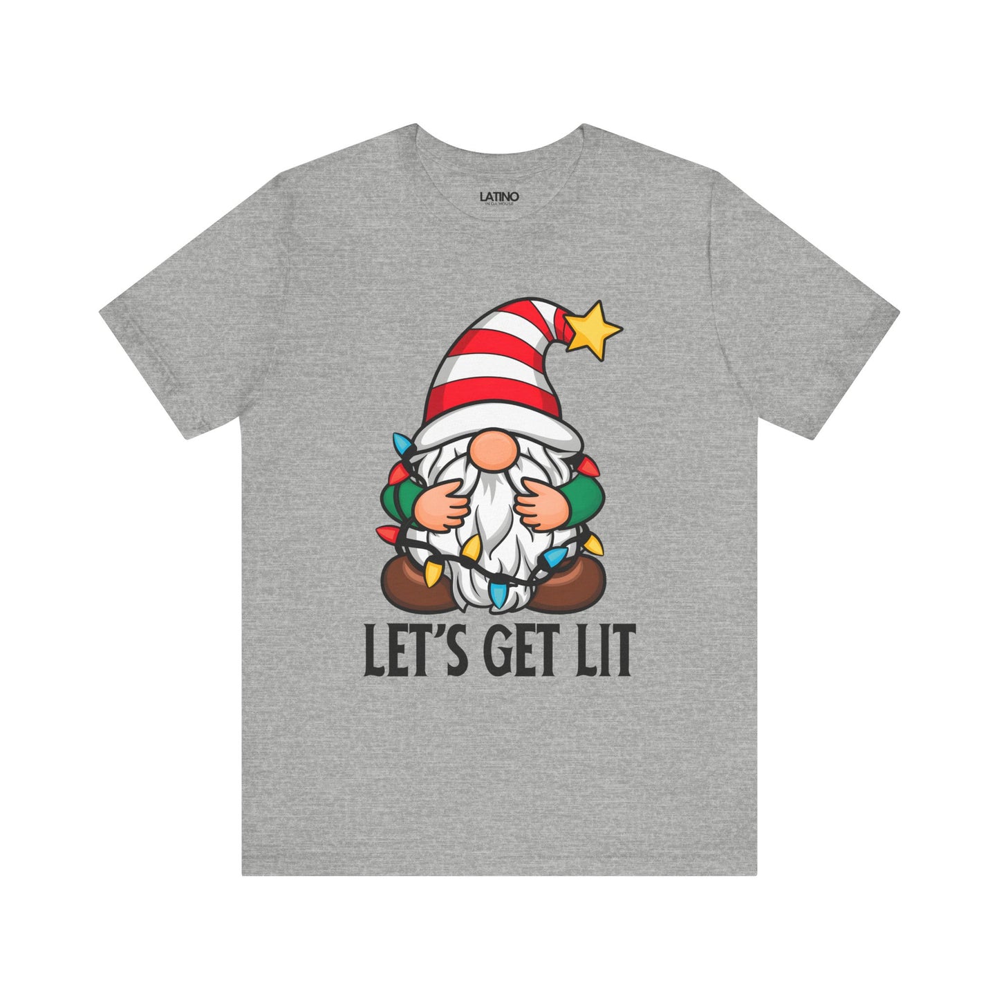 "Let’s Get Lit" Holiday Gnome T-Shirt