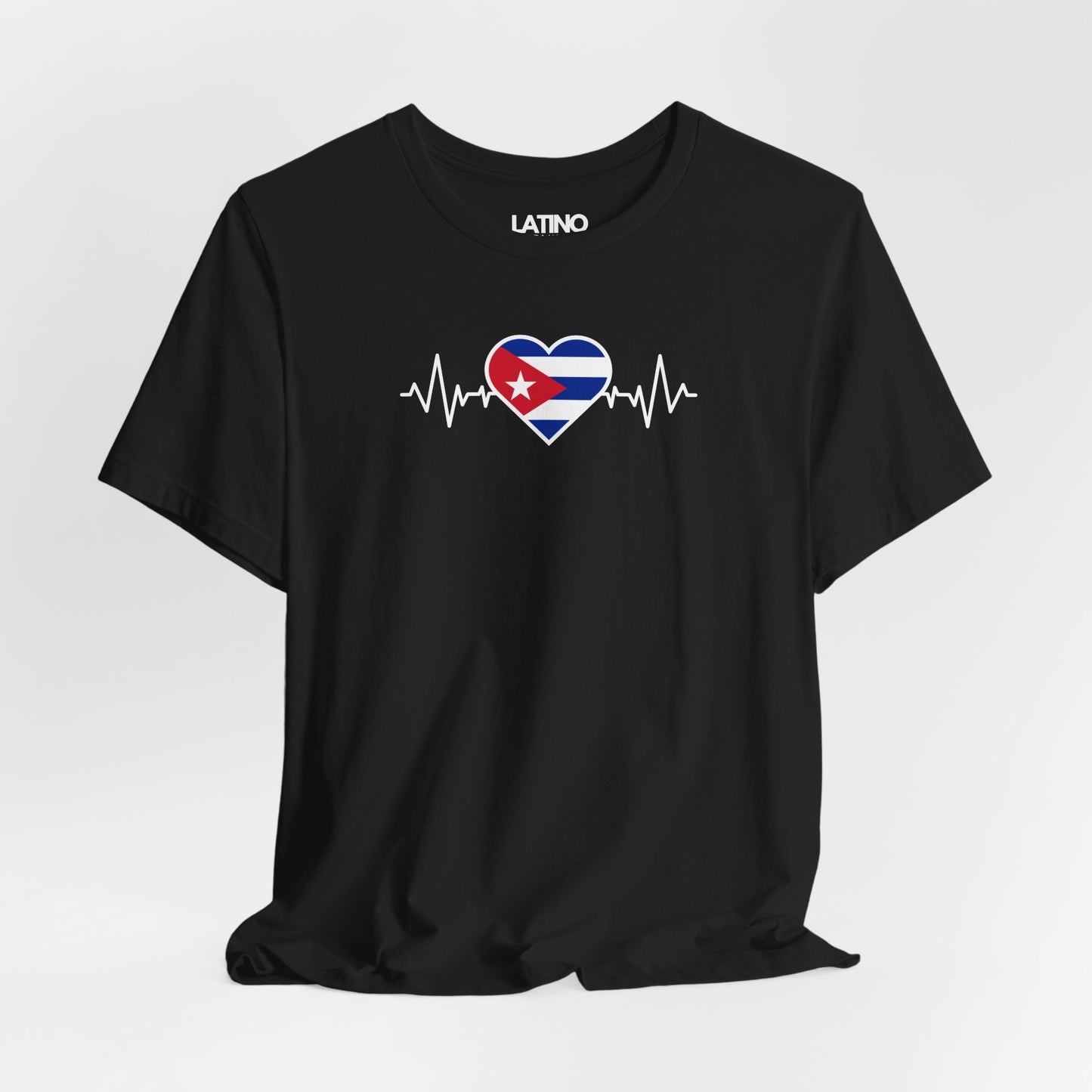 "Cuba Heart Flag with Life-Line" T-Shirt