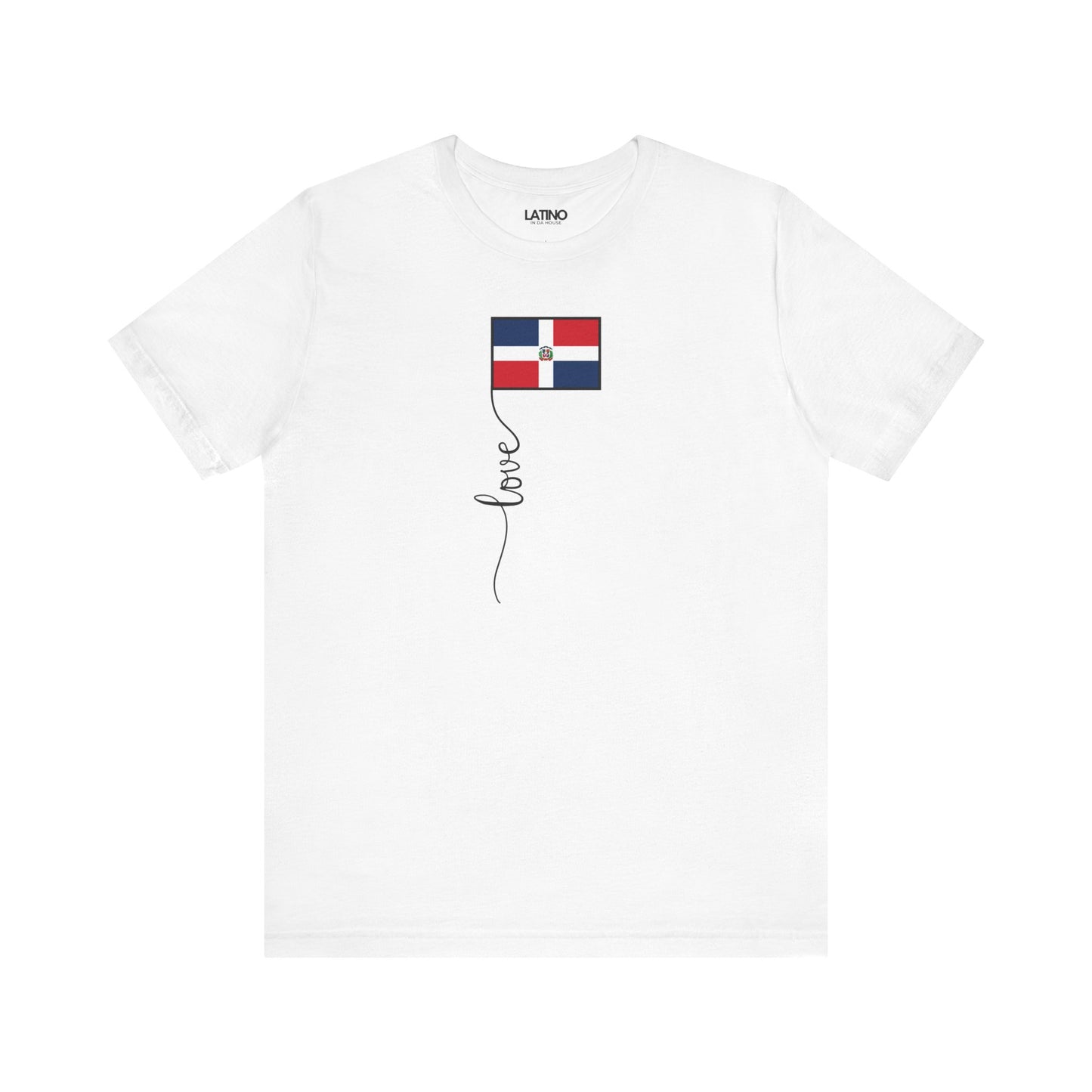 "Dominican Republic Flag Love Script" T-Shirt