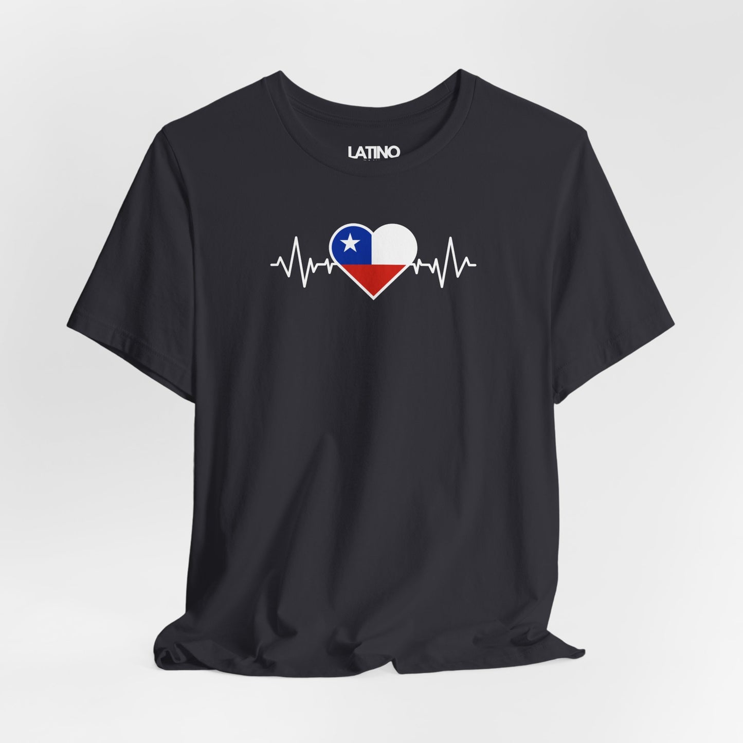 "Chile Heart Flag with Life-Line" T-Shirt