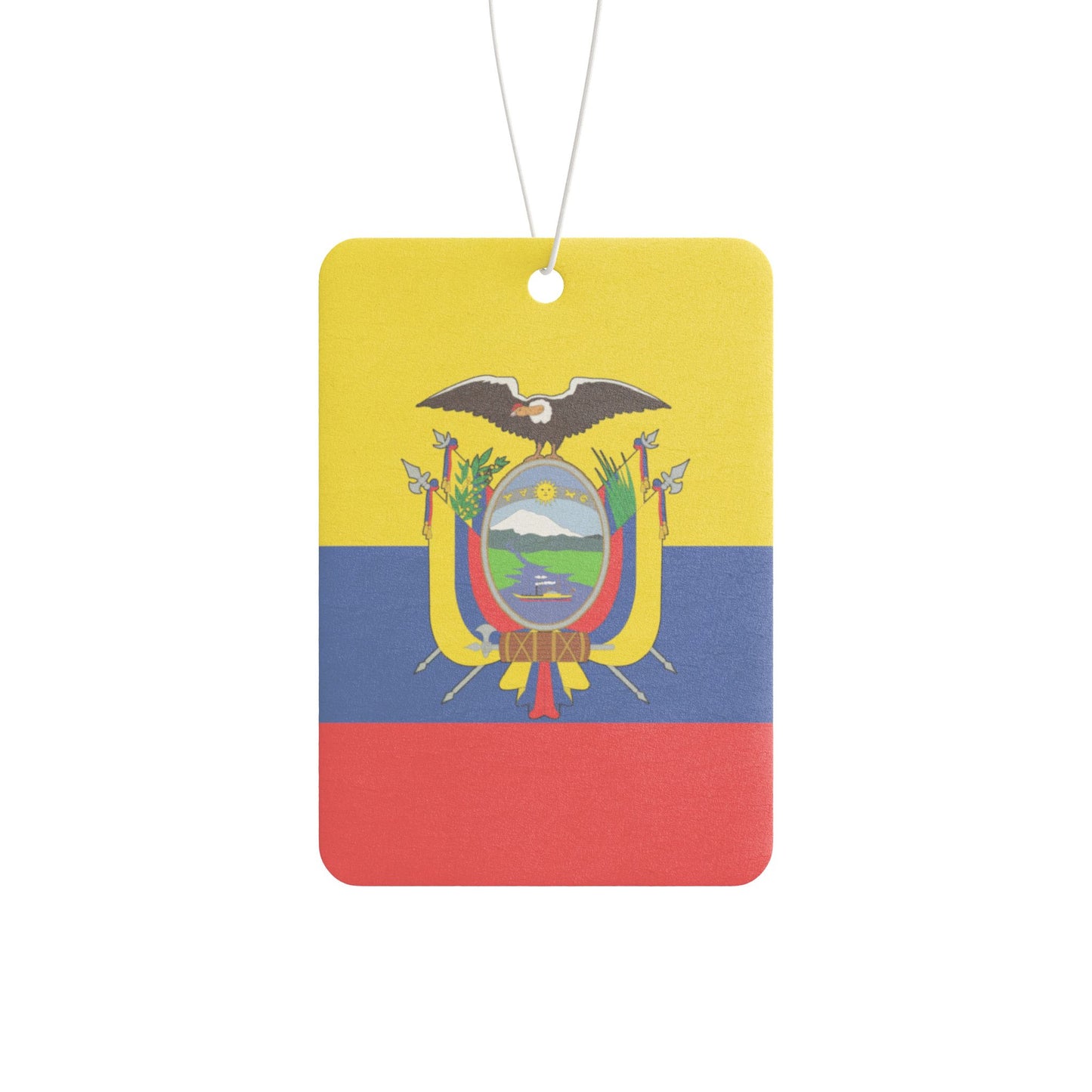 "Ecuador Flag" Car Air Freshener