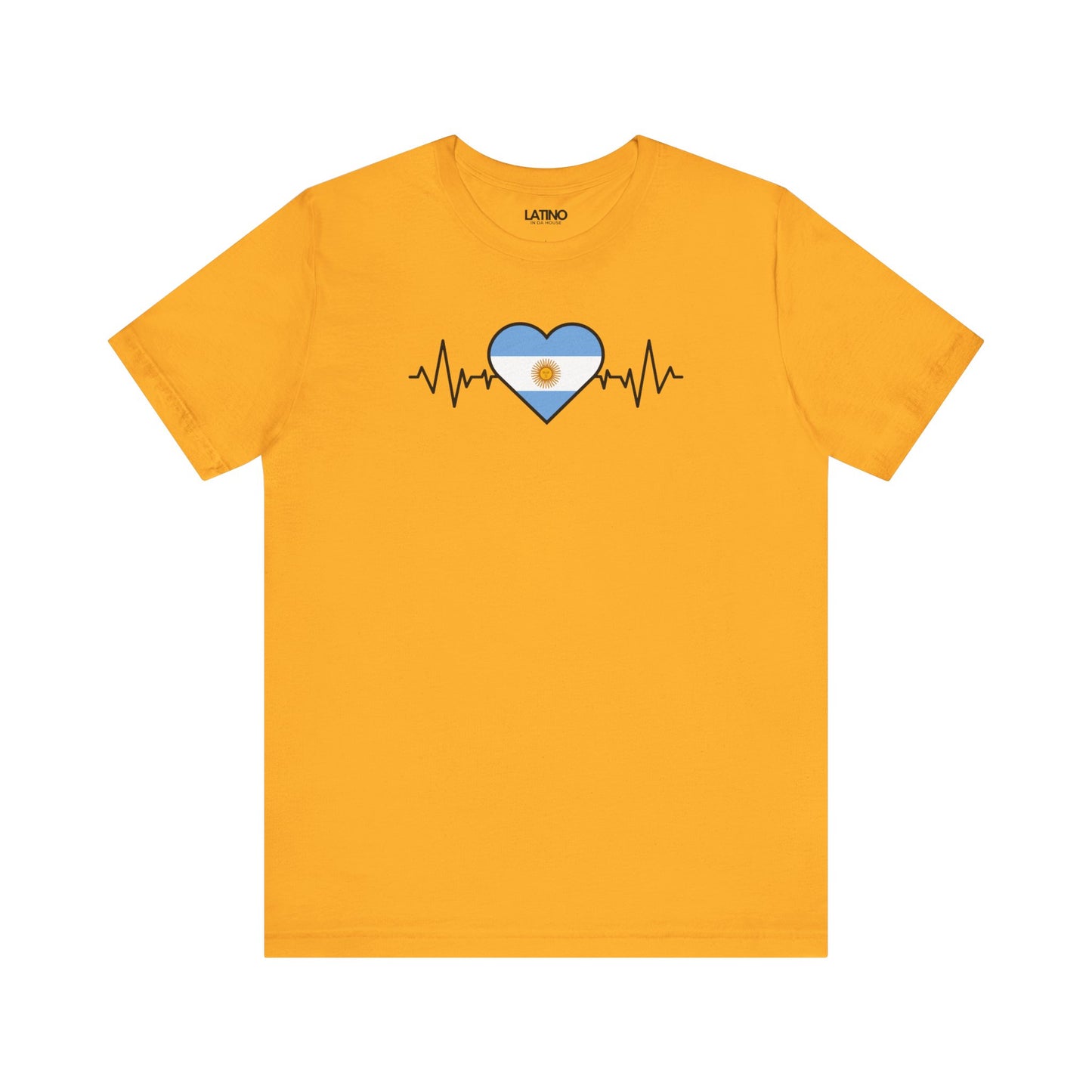 "Argentina Heart Flag Life-Line" T-Shirt