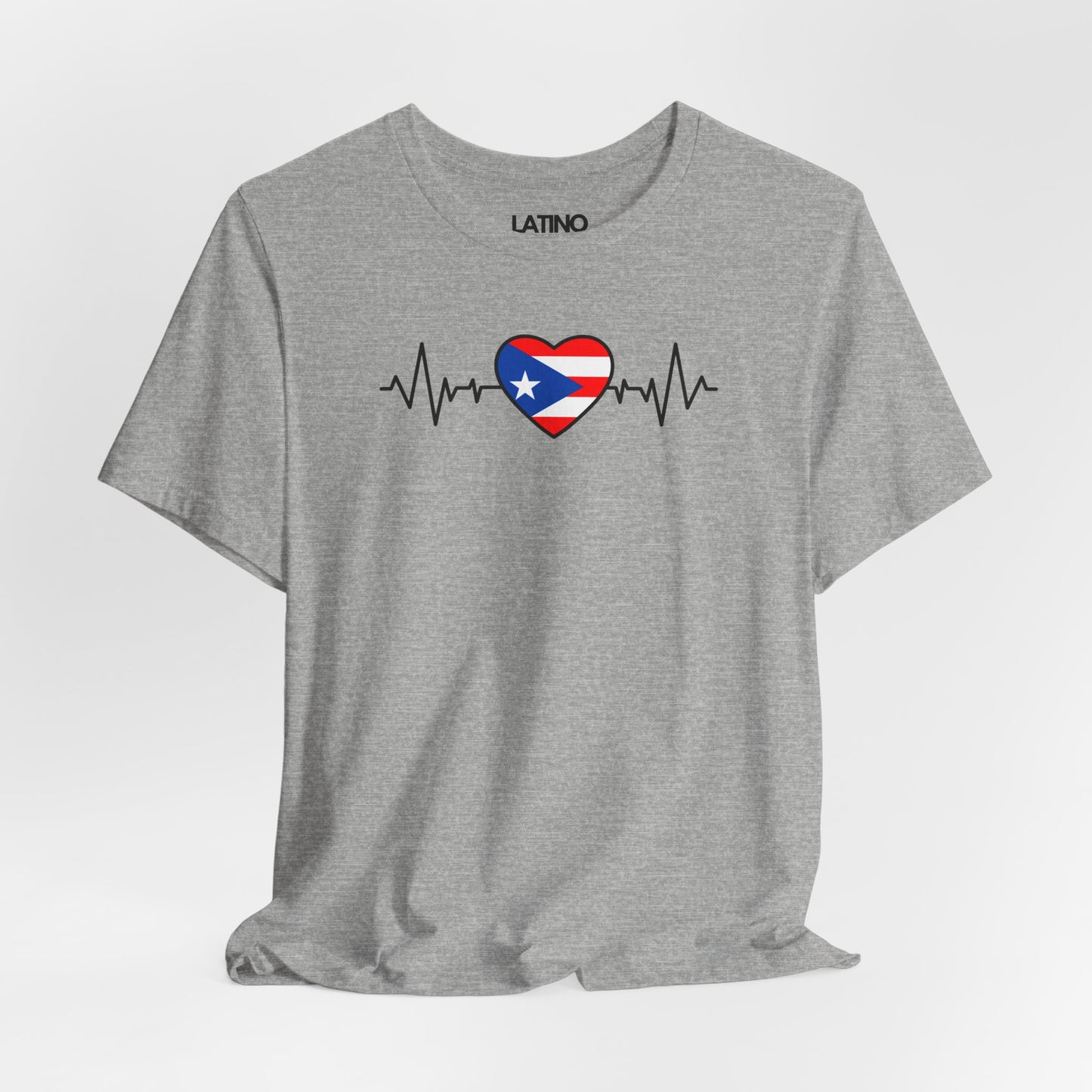 "Puerto Rico Heart Flag Life-line" T-Shirt