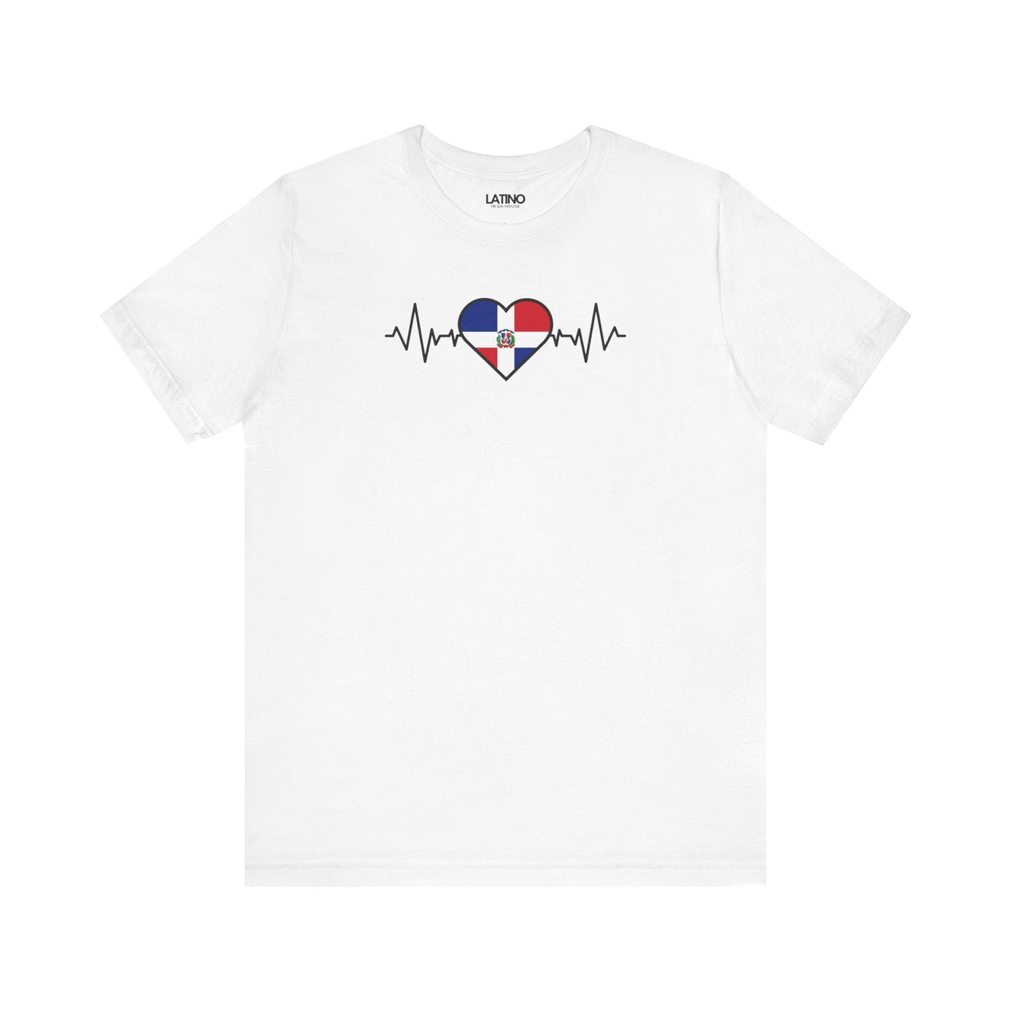 "Dominican Republic Heart Flag Life-Line" T-Shirt