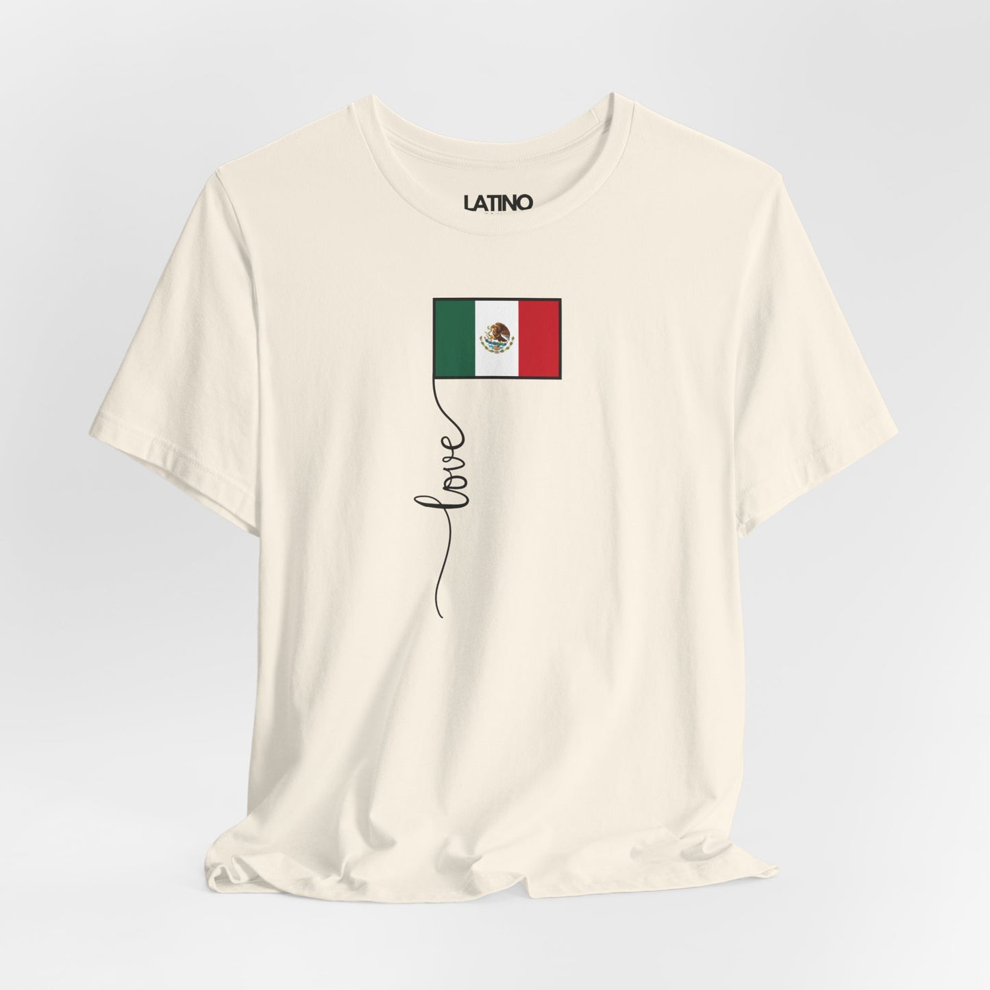 "Mexico Flag Love Script" T-Shirt