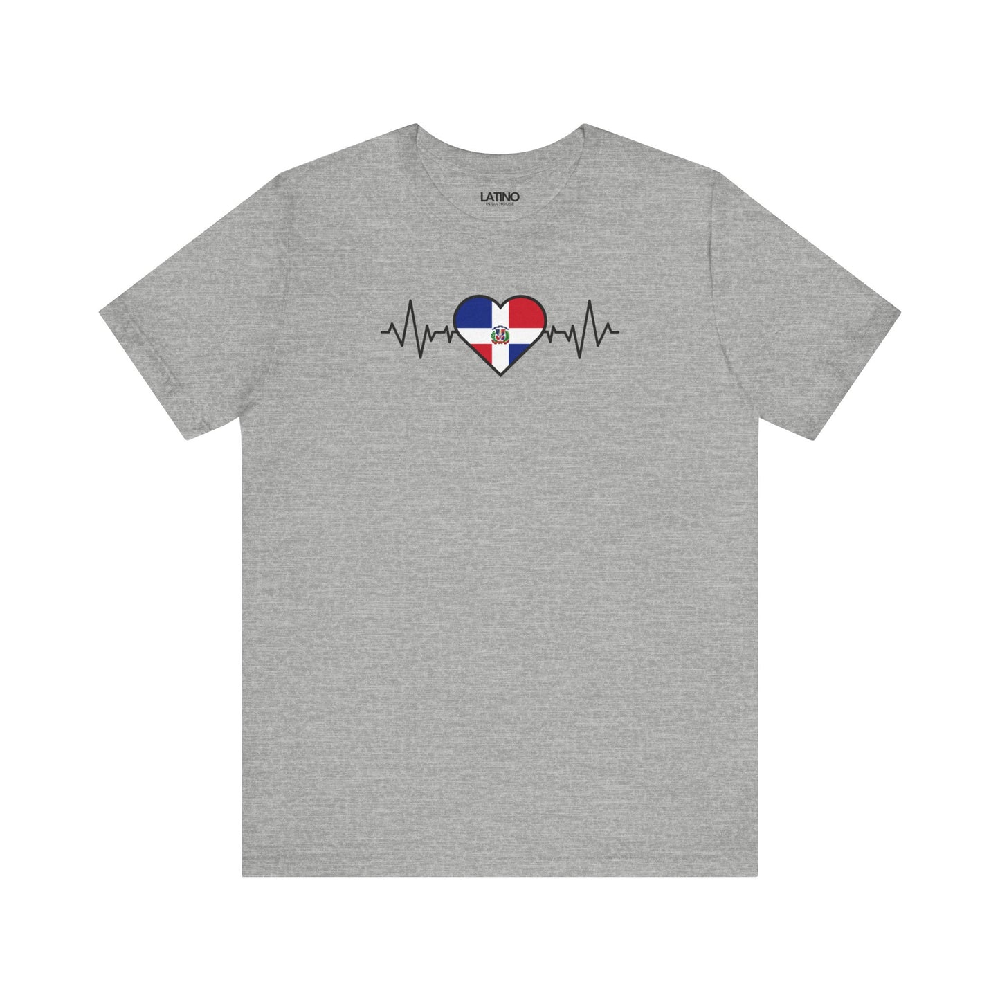 "Dominican Republic Heart Flag Life-Line" T-Shirt