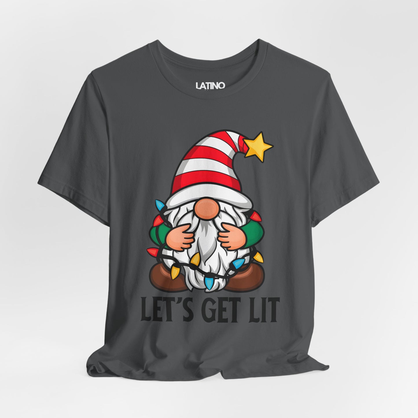 "Let’s Get Lit" Holiday Gnome T-Shirt