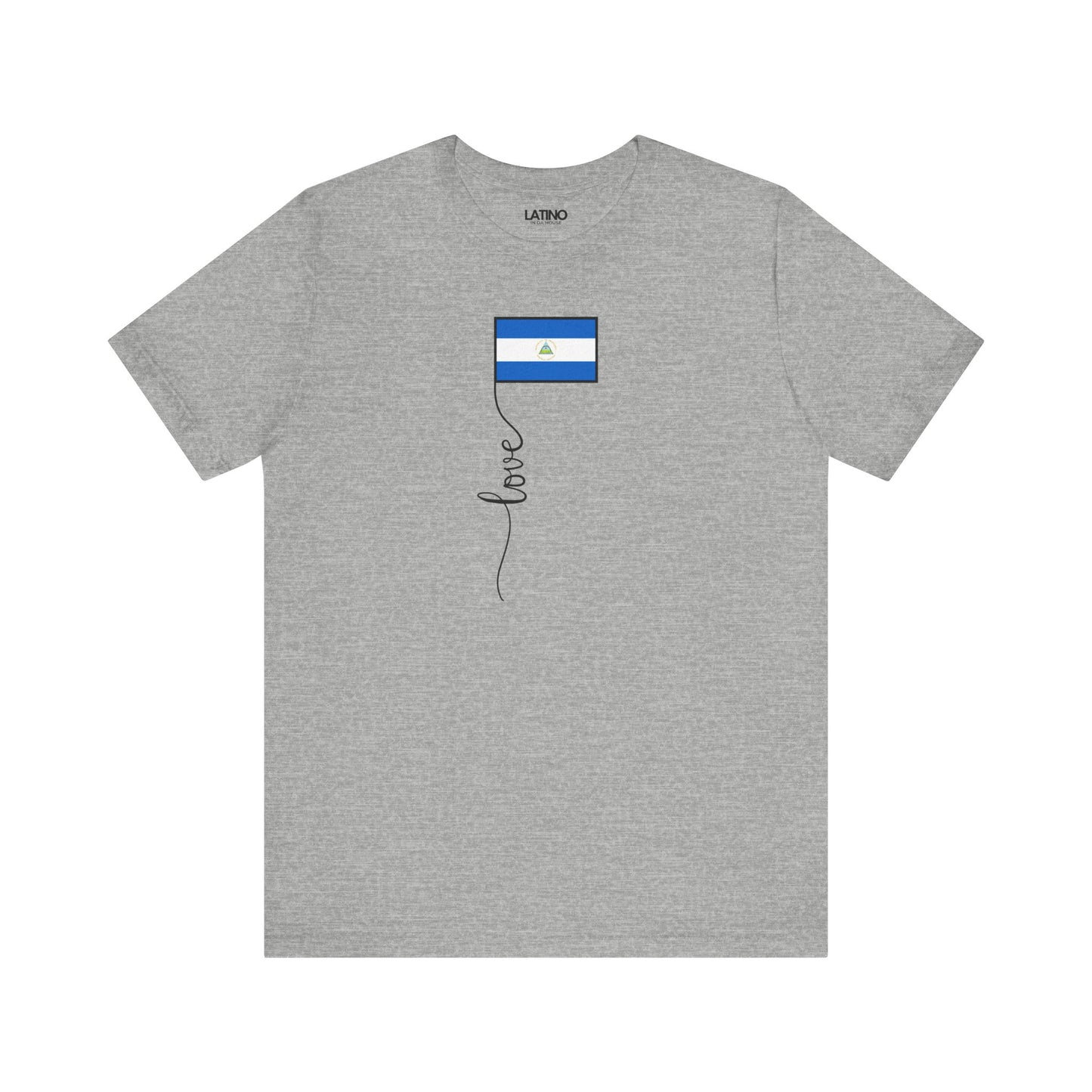 "Nicaragua Flag Love Script" T-Shirt