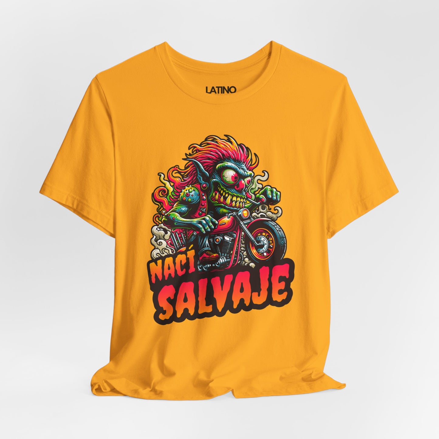 "Nací Salvaje Biker" T-Shirt
