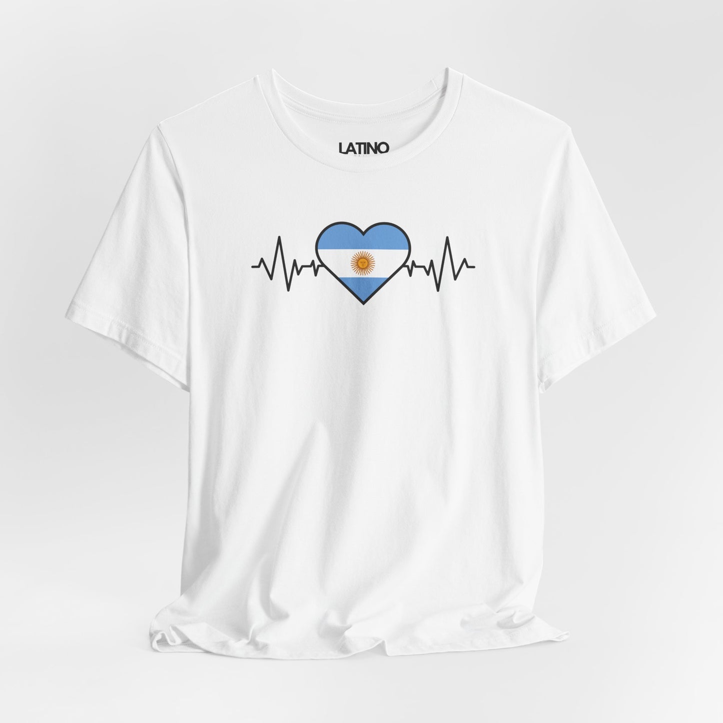 "Argentina Heart Flag Life-Line" T-Shirt