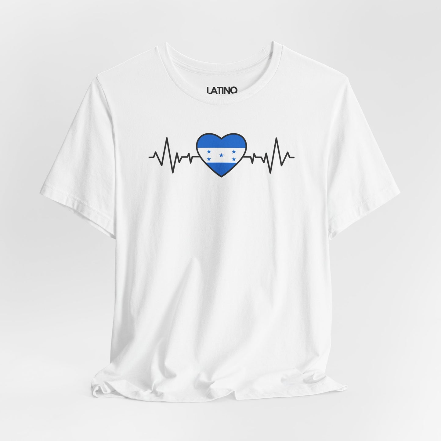 "Honduras Heart Flag with Life-Line" T-Shirt
