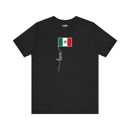 "Mexico Flag Love Script" T-Shirt