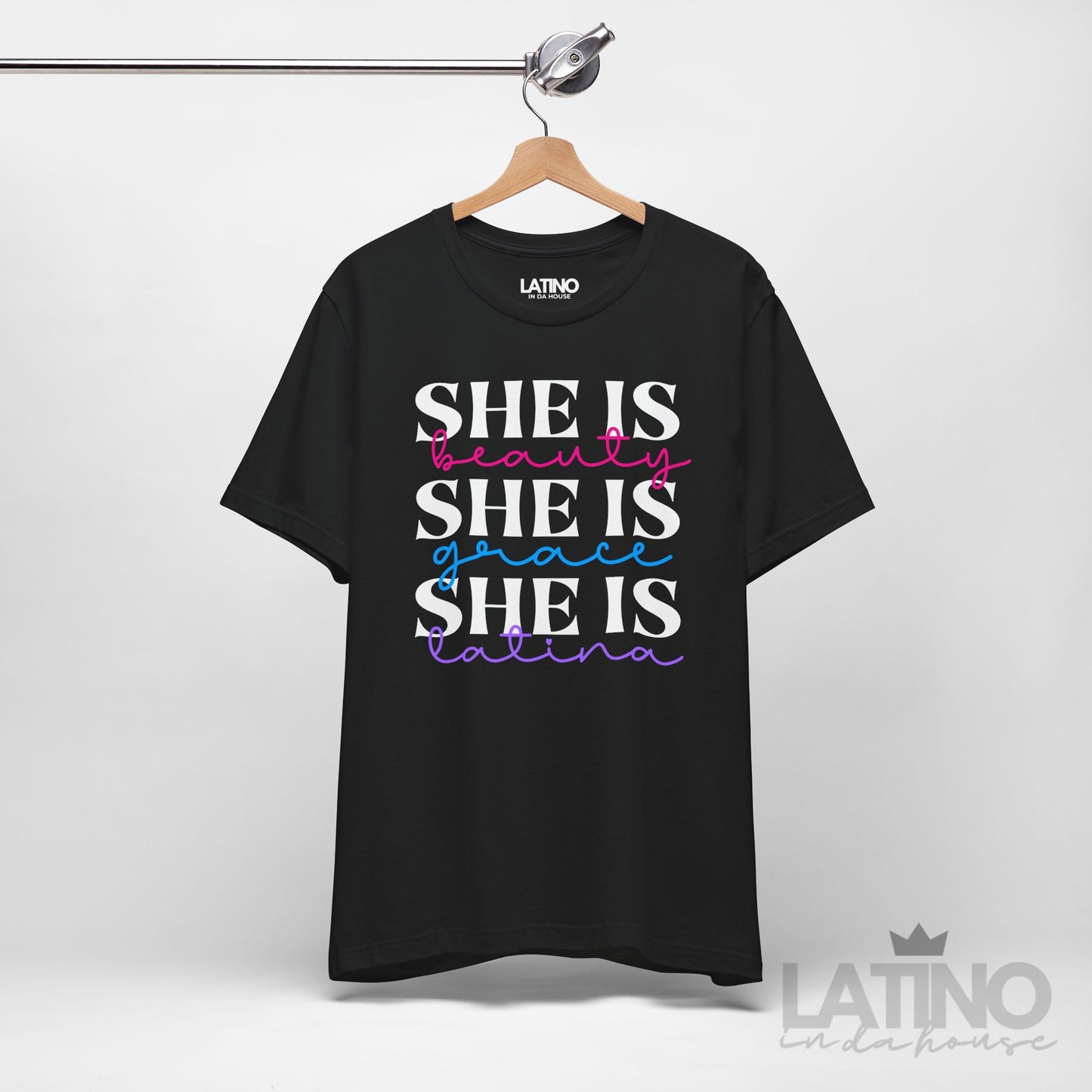 "She Is Beauty Grace Latina" T-Shirt
