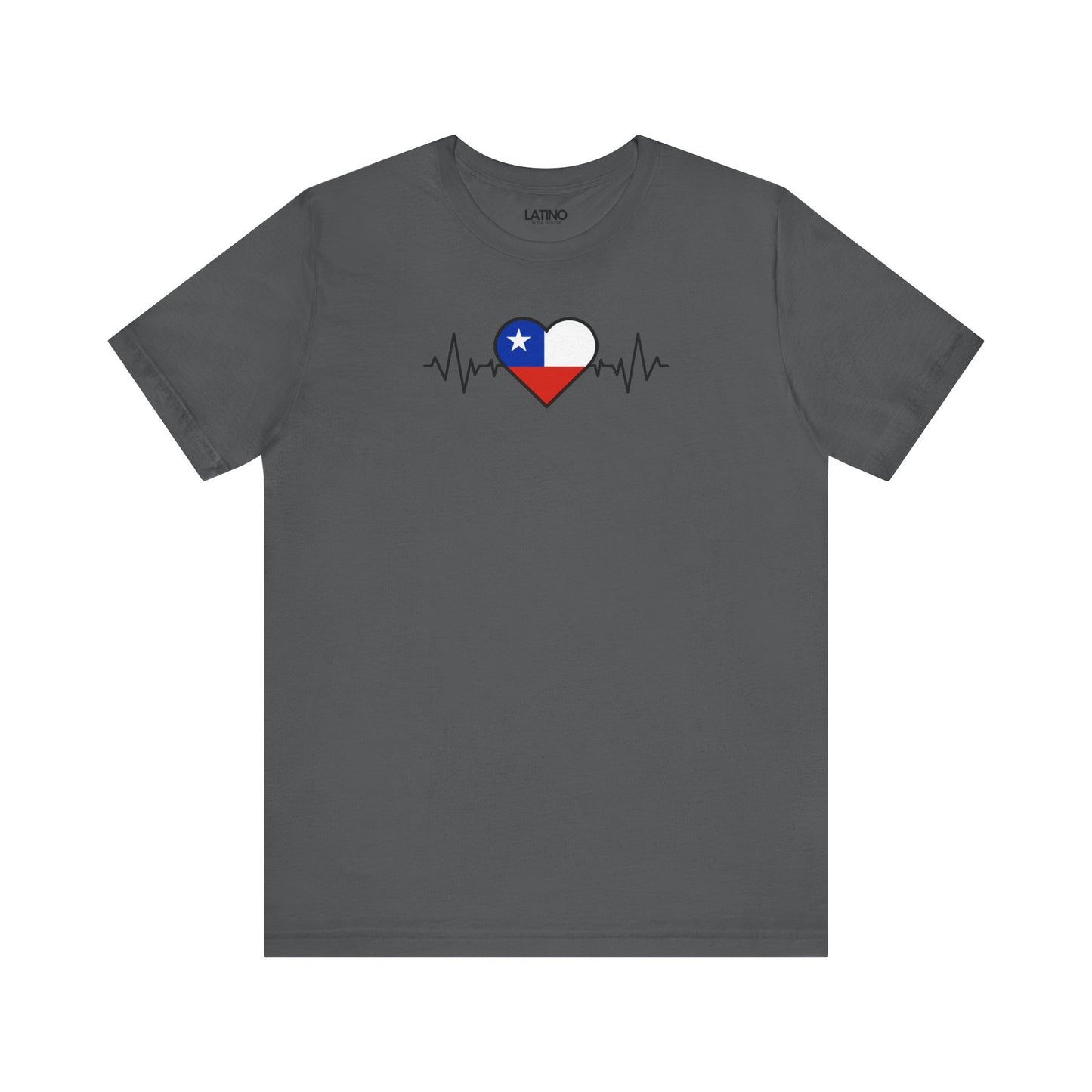 "Chile Heart Flag with Life-Line" T-Shirt