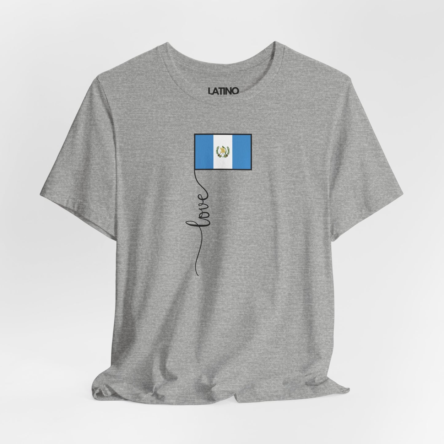 "Guatemala Flag Love Script" T-Shirt