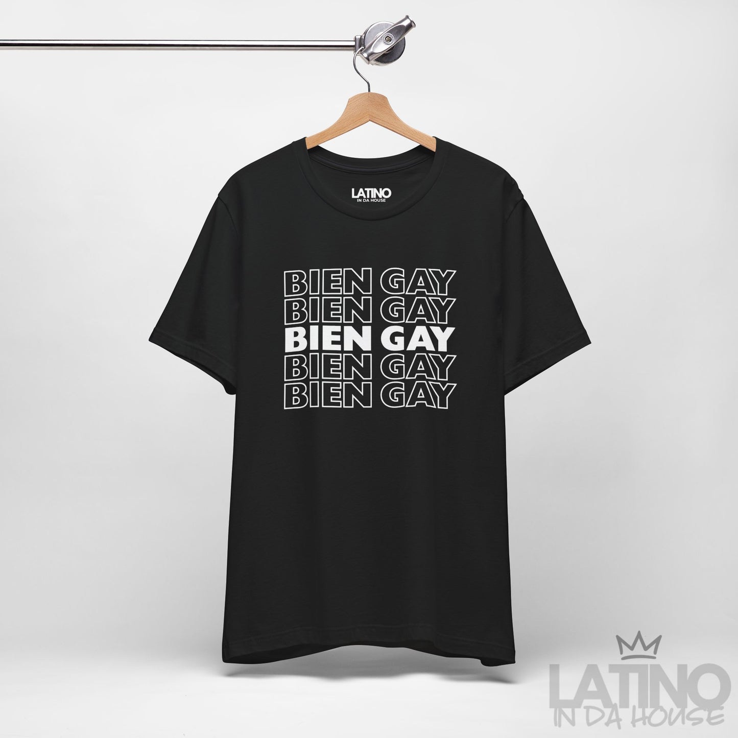 “BIEN GAY” Repetition T-Shirt | Latino Pride