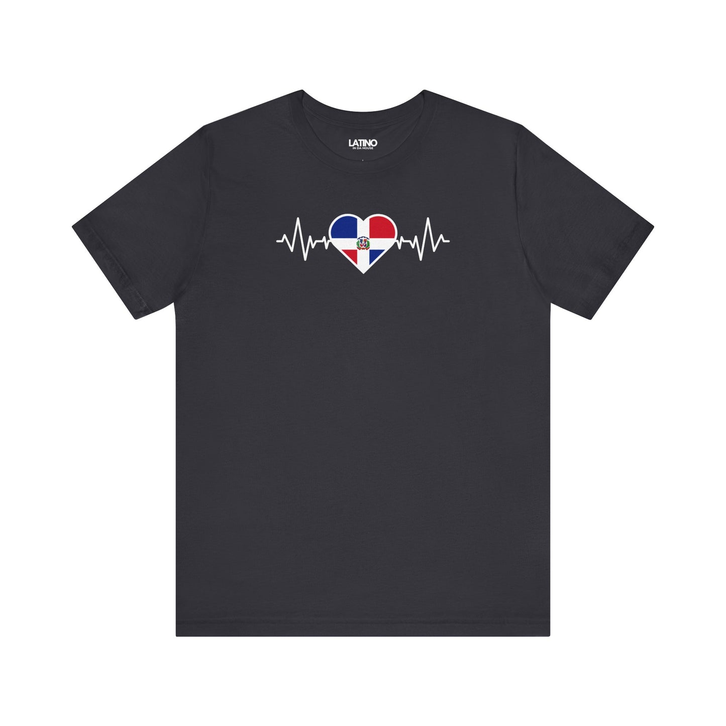 "Dominican Republic Heart Flag Life-Line" T-Shirt